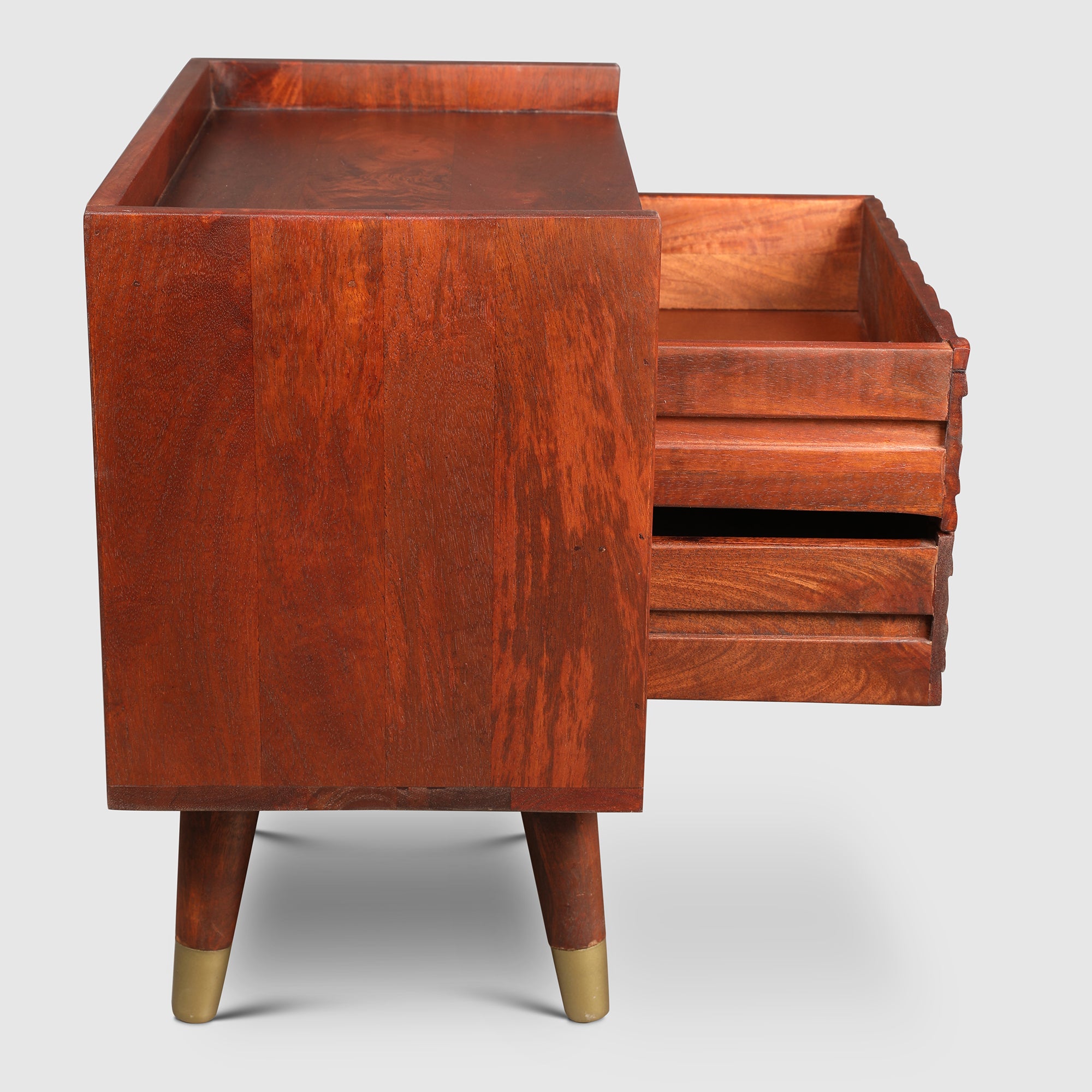 Phoolkari Night Stand in Honey Colour