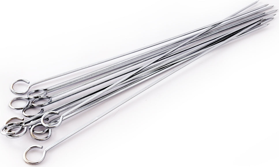 Barbeque Steel Skewers Sticks Small in Silver Colour