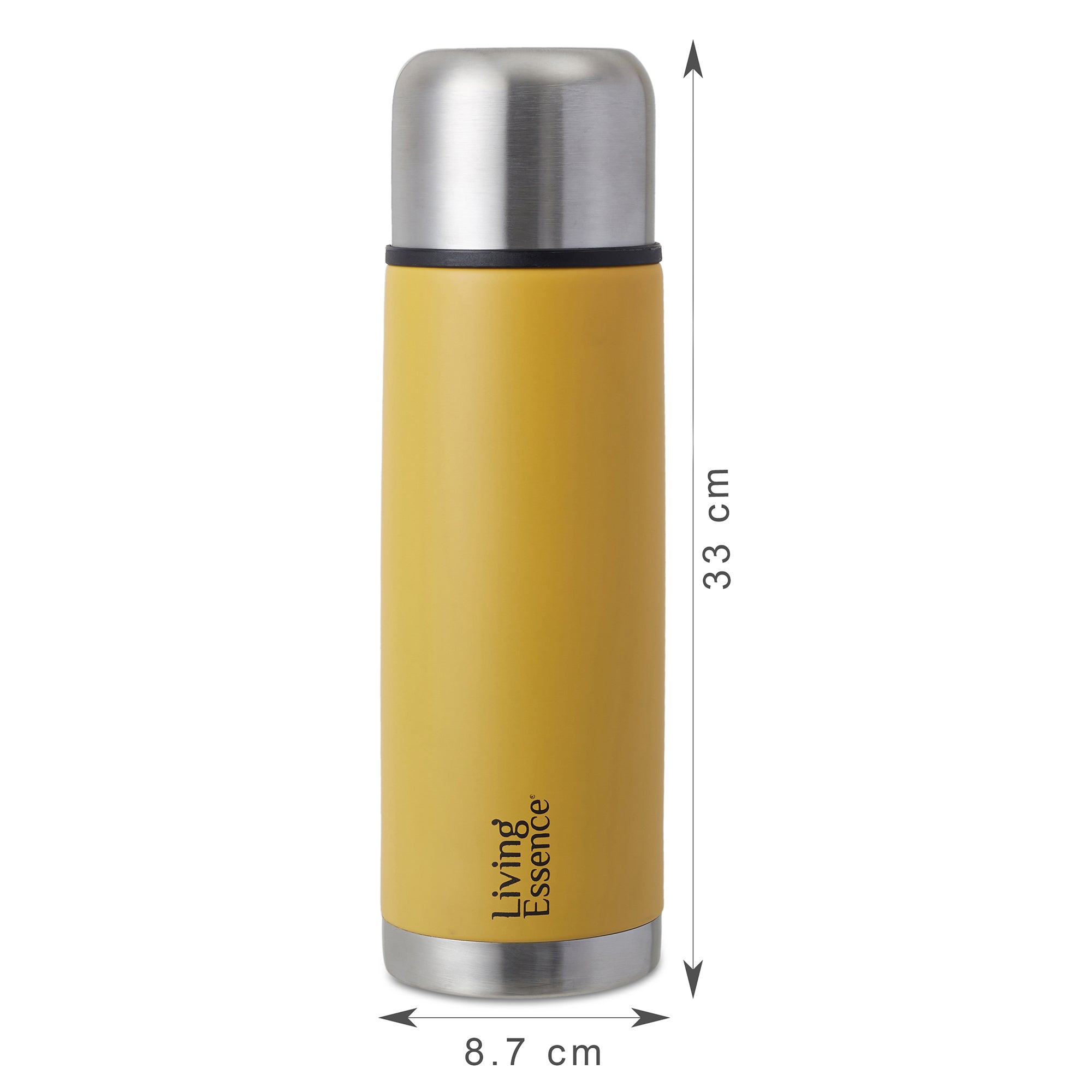 Fiesta Thermosteel Puro Vaccum Flask Combo Set of 2 in Mustard Colour