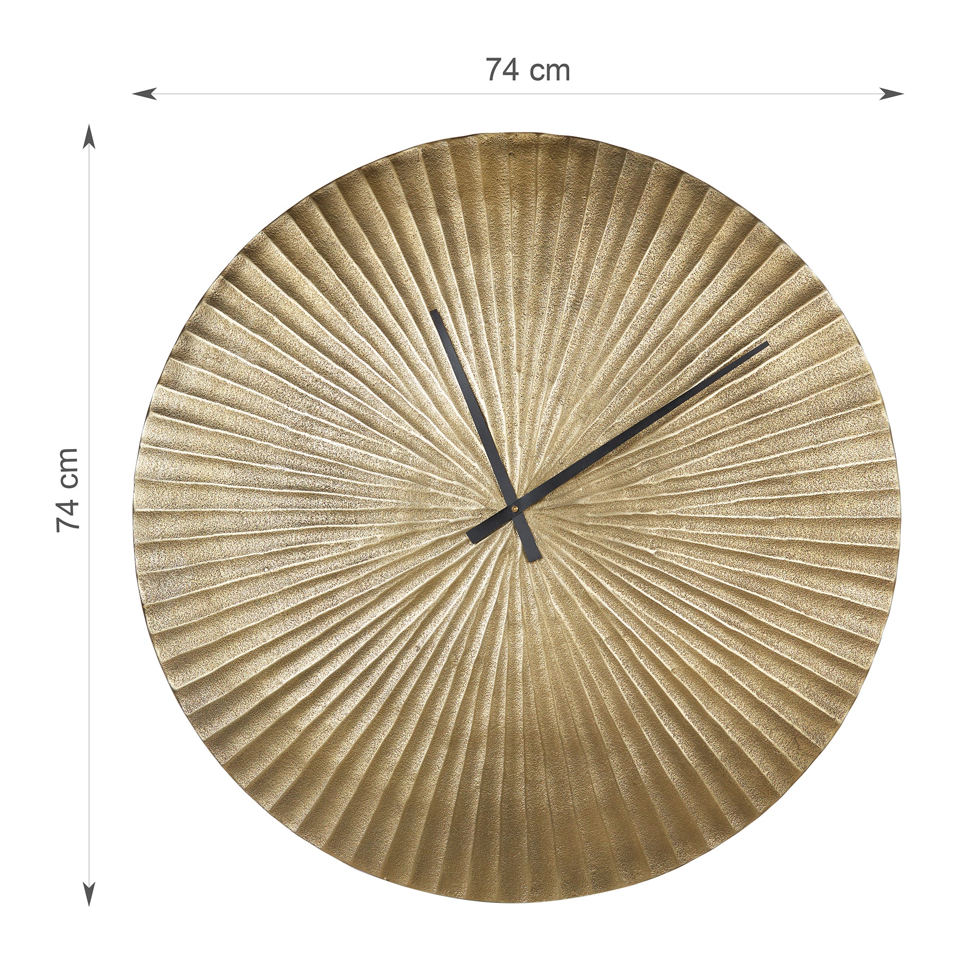 Magna Metal Clocks 74 Cm in Antique Gold Colour