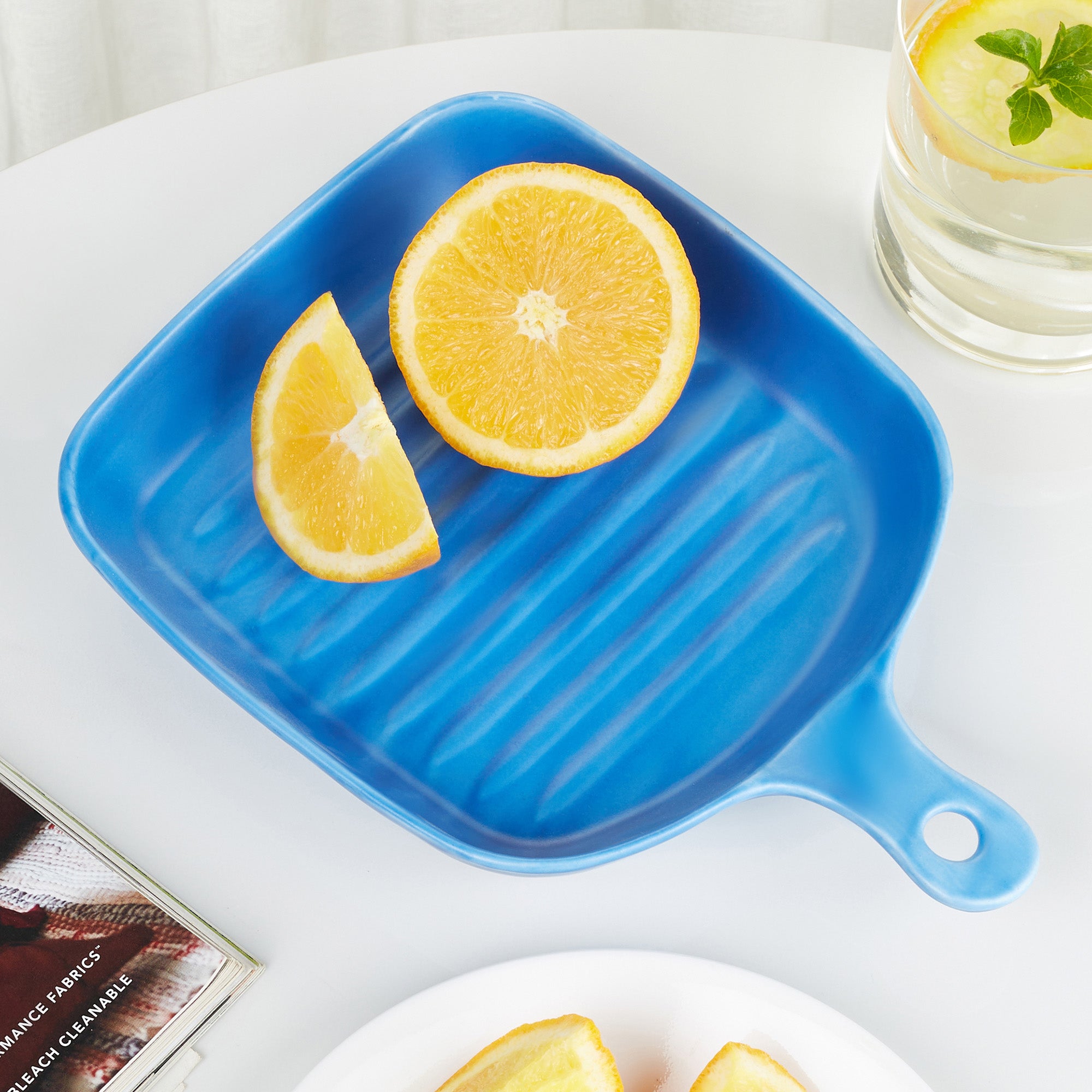Ace Ceramic Square Serving Platter in Assorted Colour