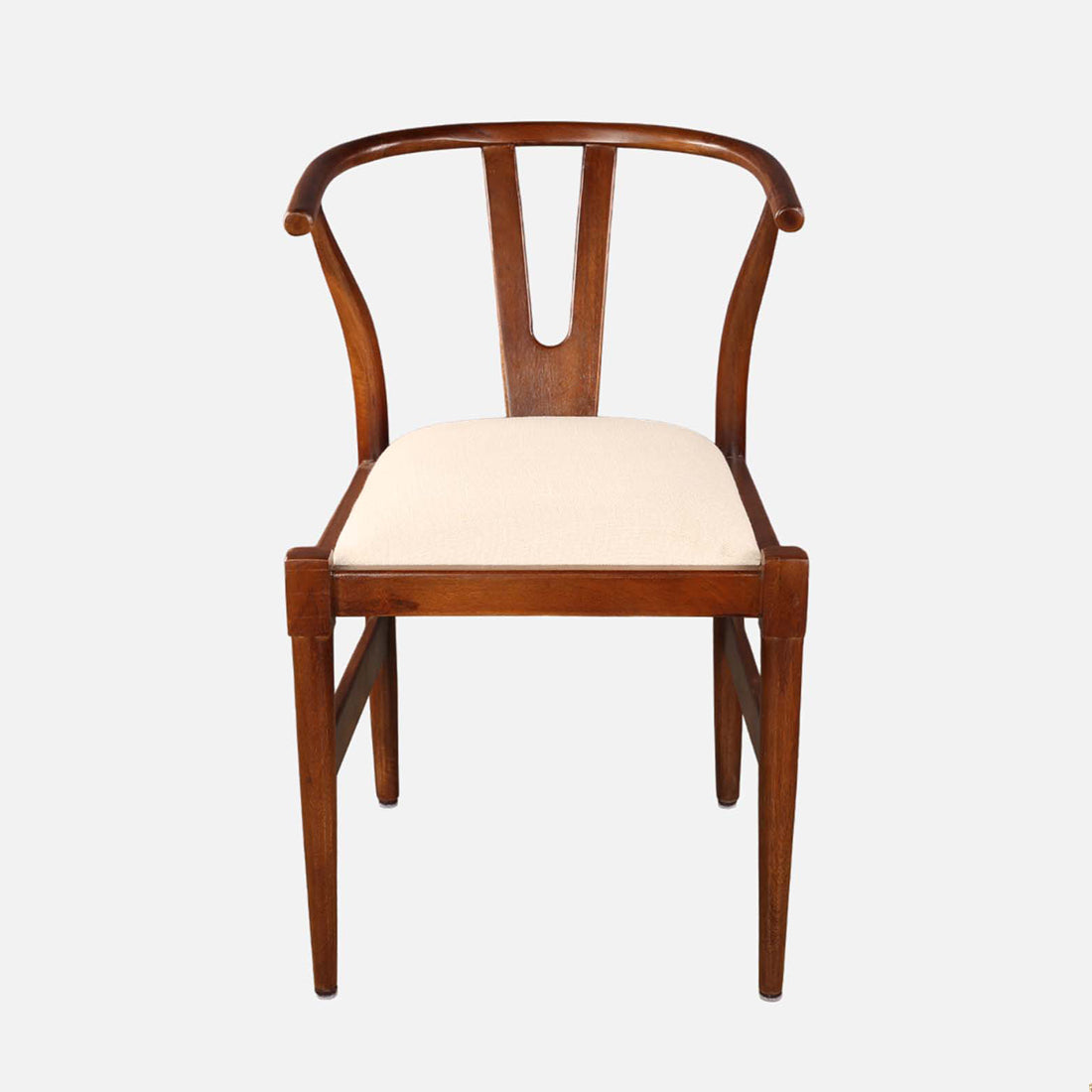 Kira Solidwood Wishbone Chair in Black Colour