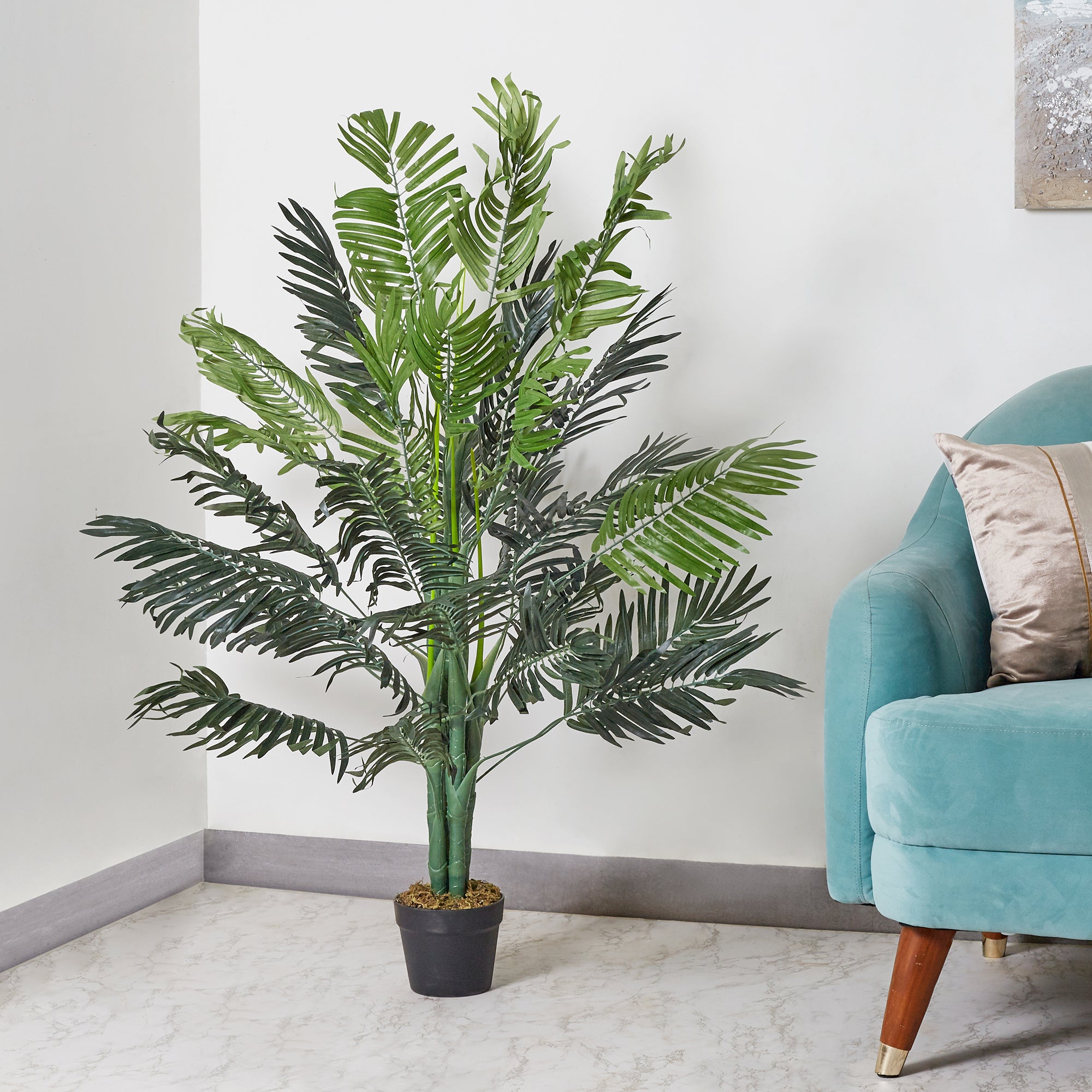 Ilana  Artificial Palm Potted Tree 125Cm in Green Colour