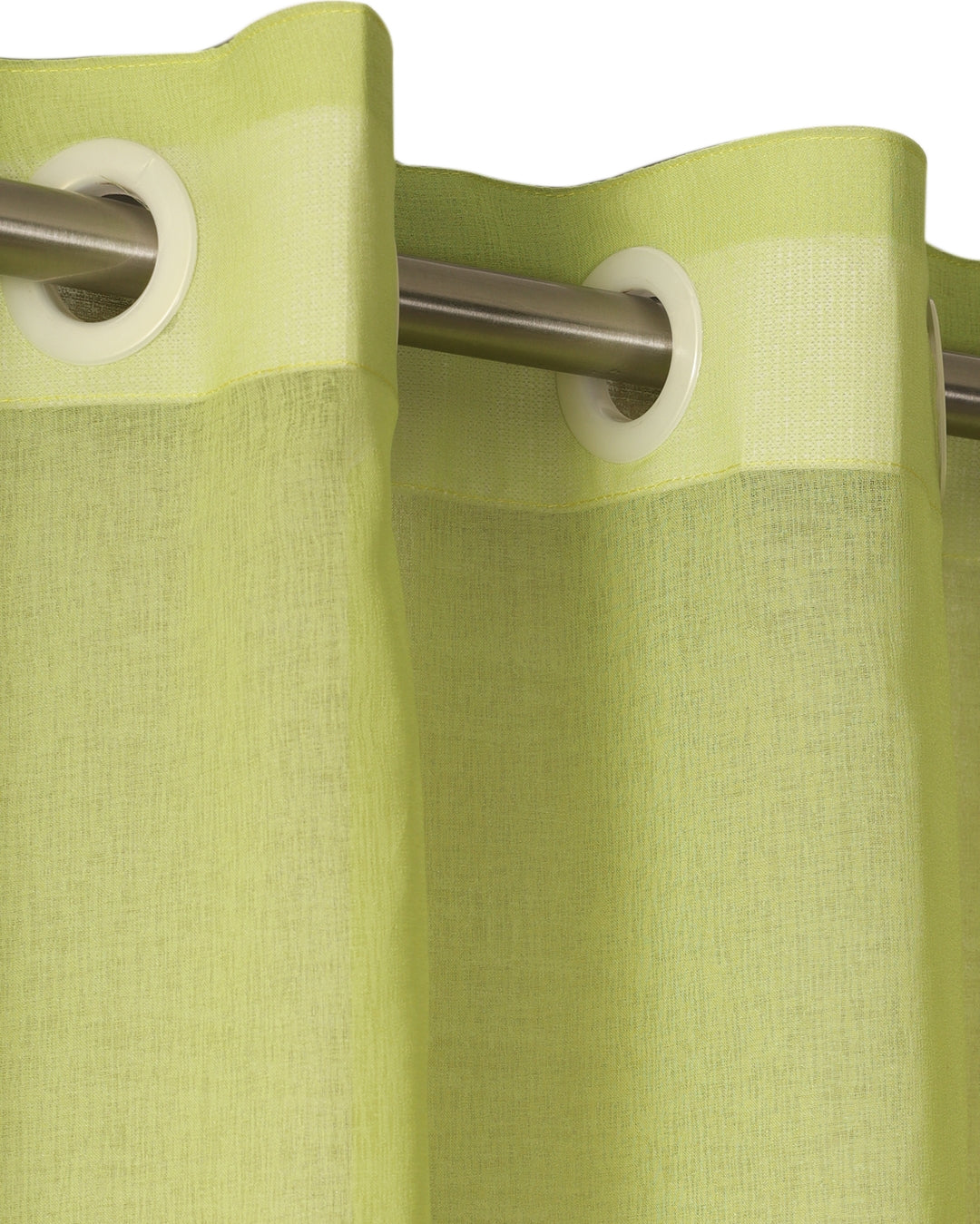 Houzzcode Cascade Polyester Door Curtain 132 x 229cm in Green Colour