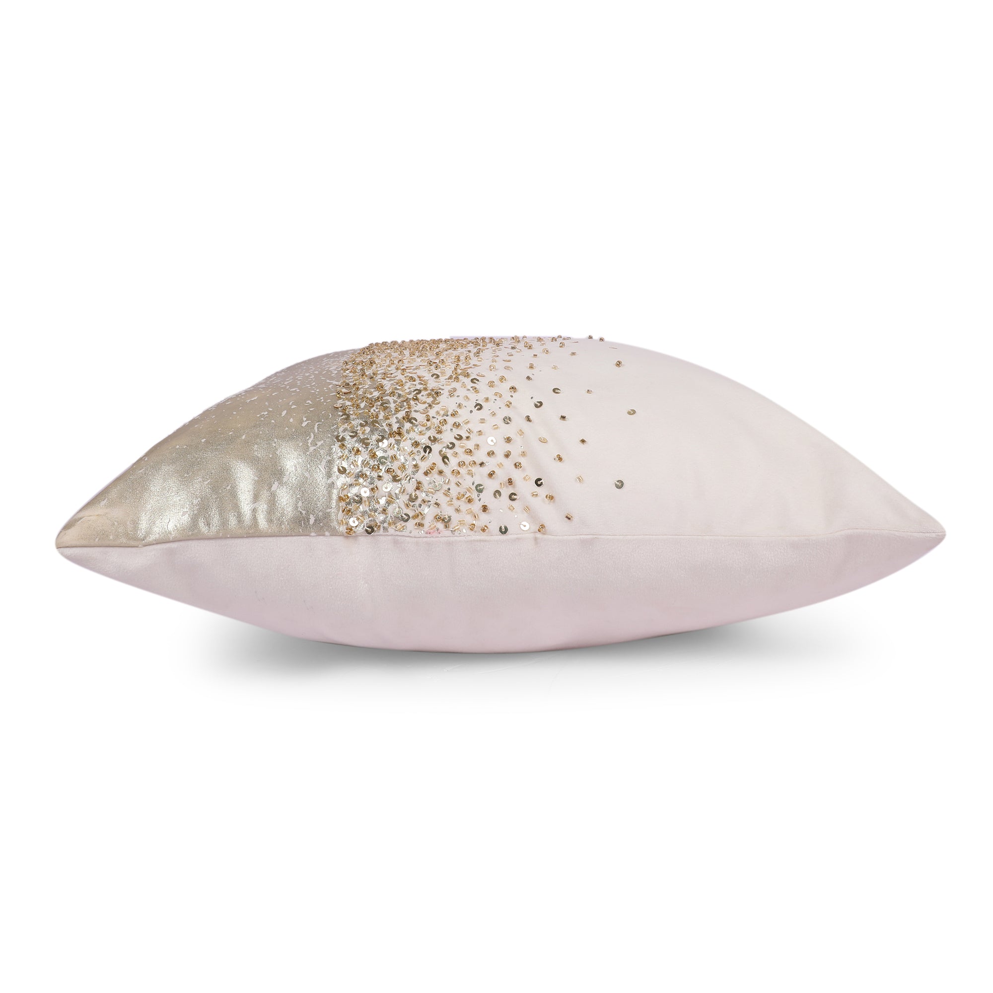Swarna Cushion Cover White, 40x40cm