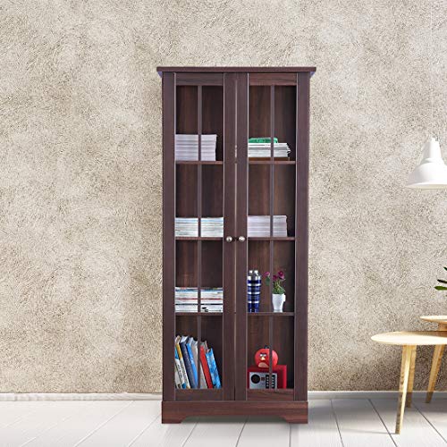 Holly Engineered Wood Book Shelf in Walnut Colour