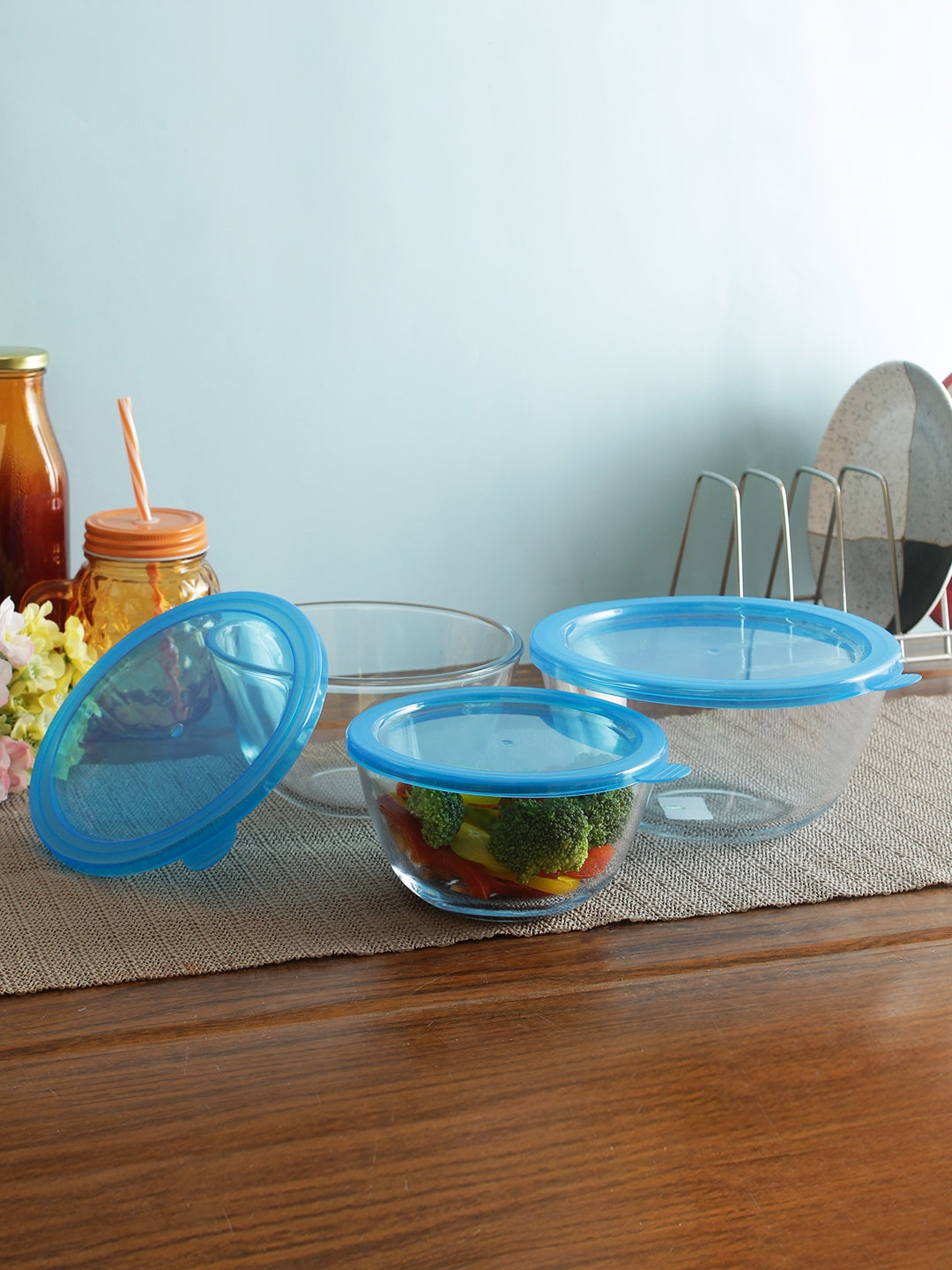 Borosil Glass Container in Transparent Colour
