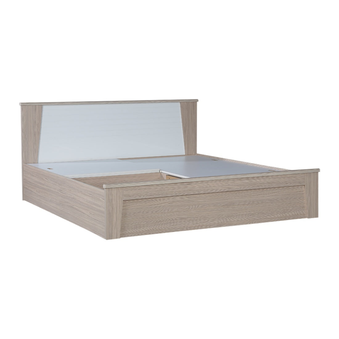 Ambra King Bed with Box storage in Oak Colour