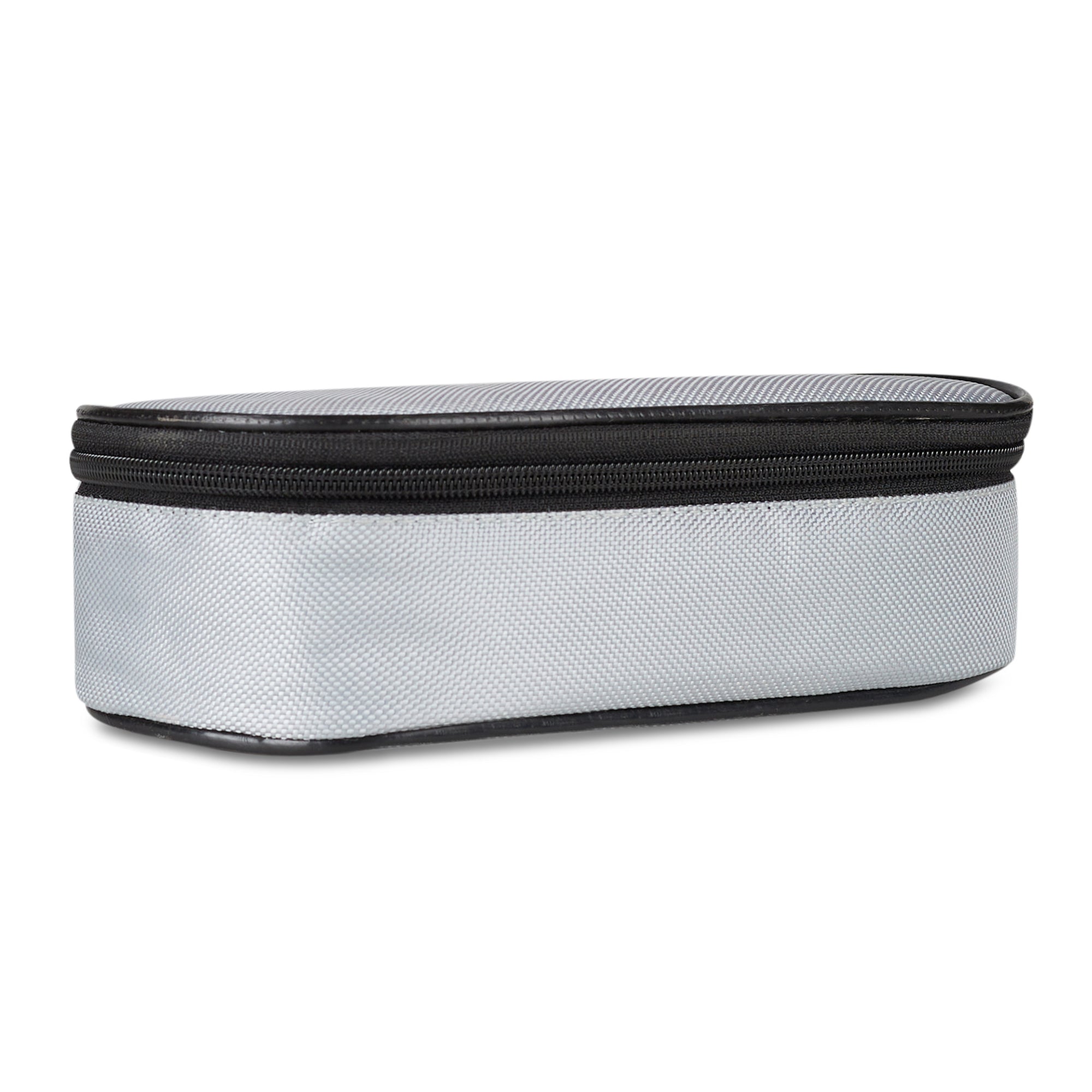Microsafe 100% BPA Free Plastic & Stainless Steel Mega Lunch Box 400ml Set of 2 + Carry Bag in Grey Colour