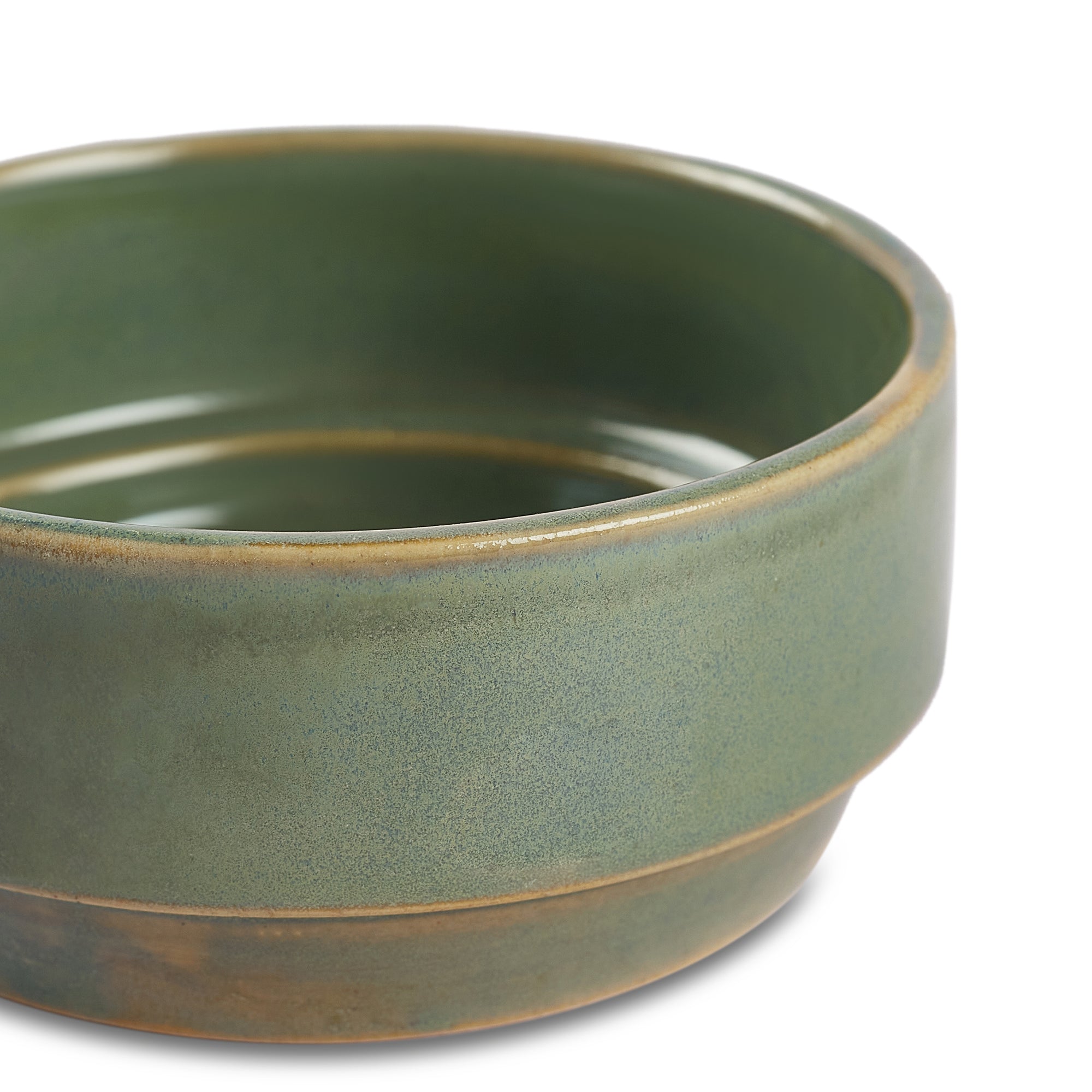Hygge Studio Pottery Stoneware Breakfast Mug & Bowl Set of 6 in Sage Green Colour by Living Essence