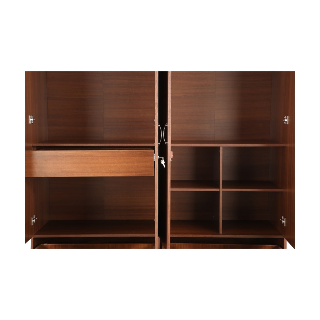 Ultima 4 door wardrobe in Walnut Colour