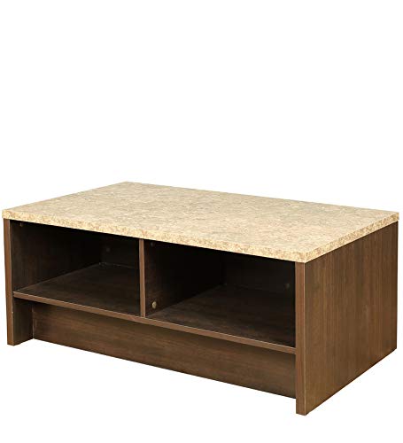 Murano Marble Finish Top Center Table in Wenge Colour
