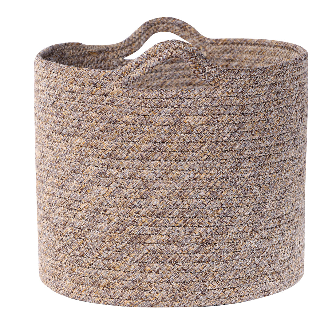 Kenso Polypropylene Organizer Bin Medium in Beige Colour by Living Essence