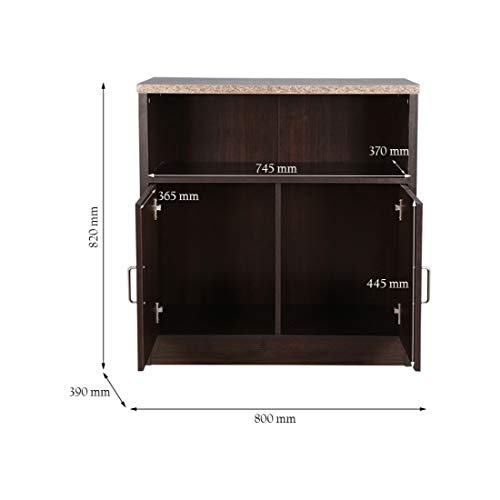 Murano Engineered Wood Small Storage Sideboard in Wenge Colour