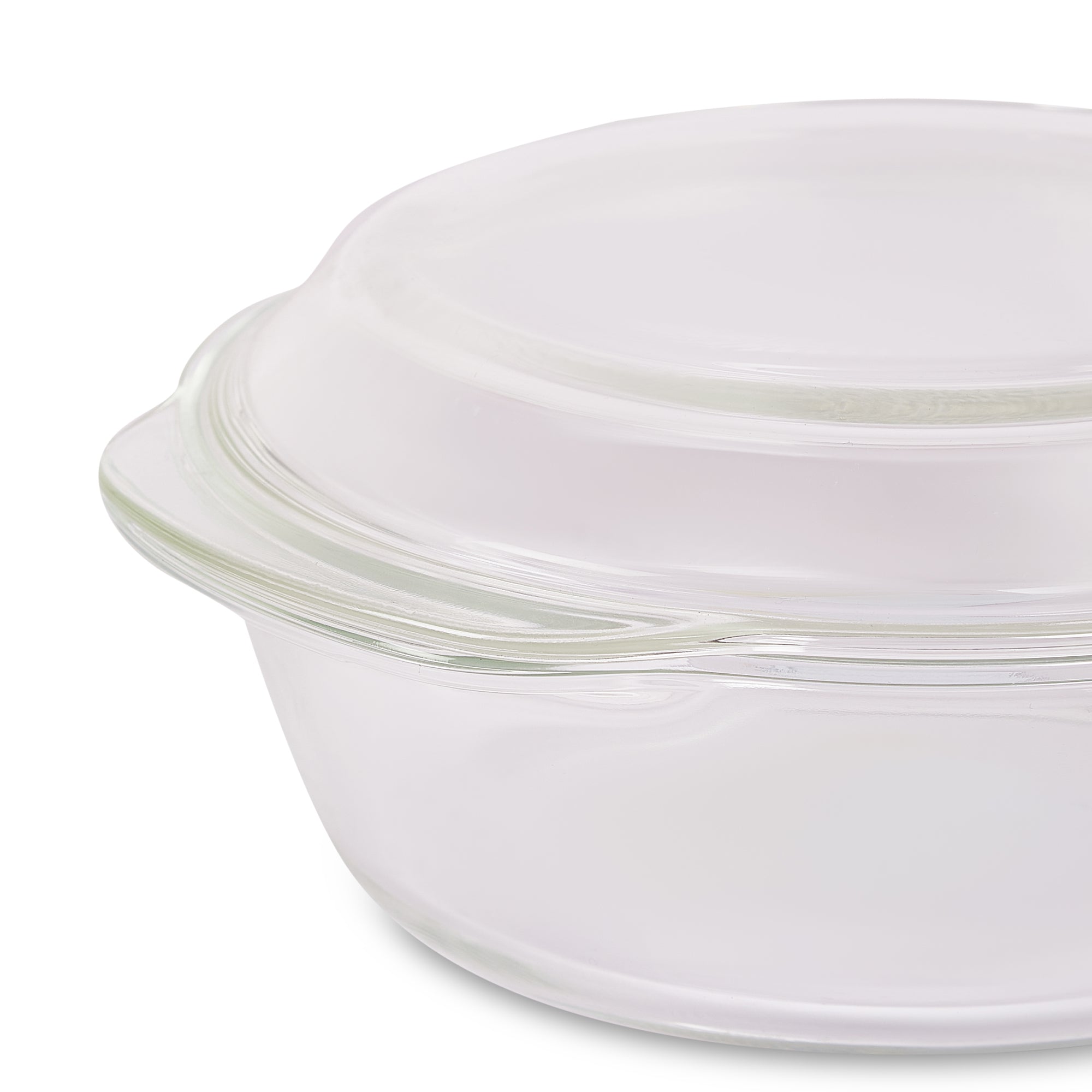Fiesta Borosilicate Glass Casserole Set of 4 in Clear Colour