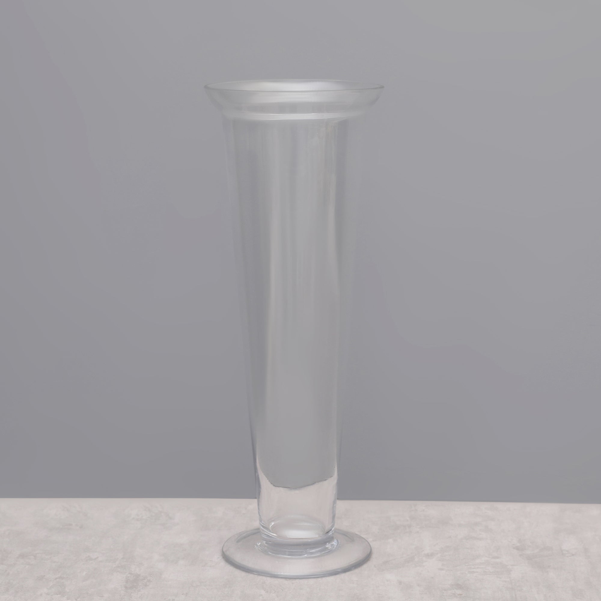 EDEL MODERN CLEAR GLASS SMALL SIZED VASE BY LIVING ESSENCE