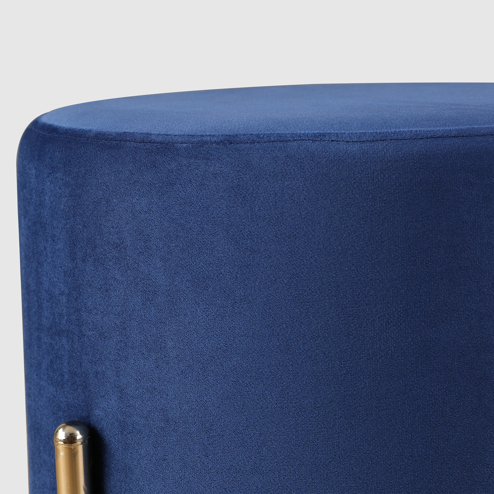 Elysia Fabric Ottomans in Blue Colour