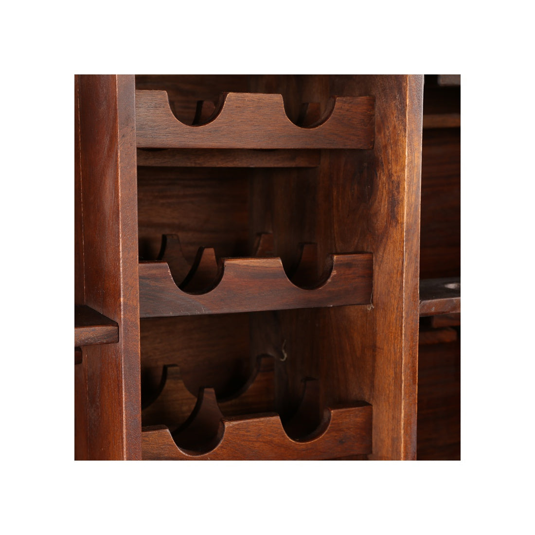 Woodrow Sheesham Wood(Rosewood) Bar Cabinet in HONEY Colour