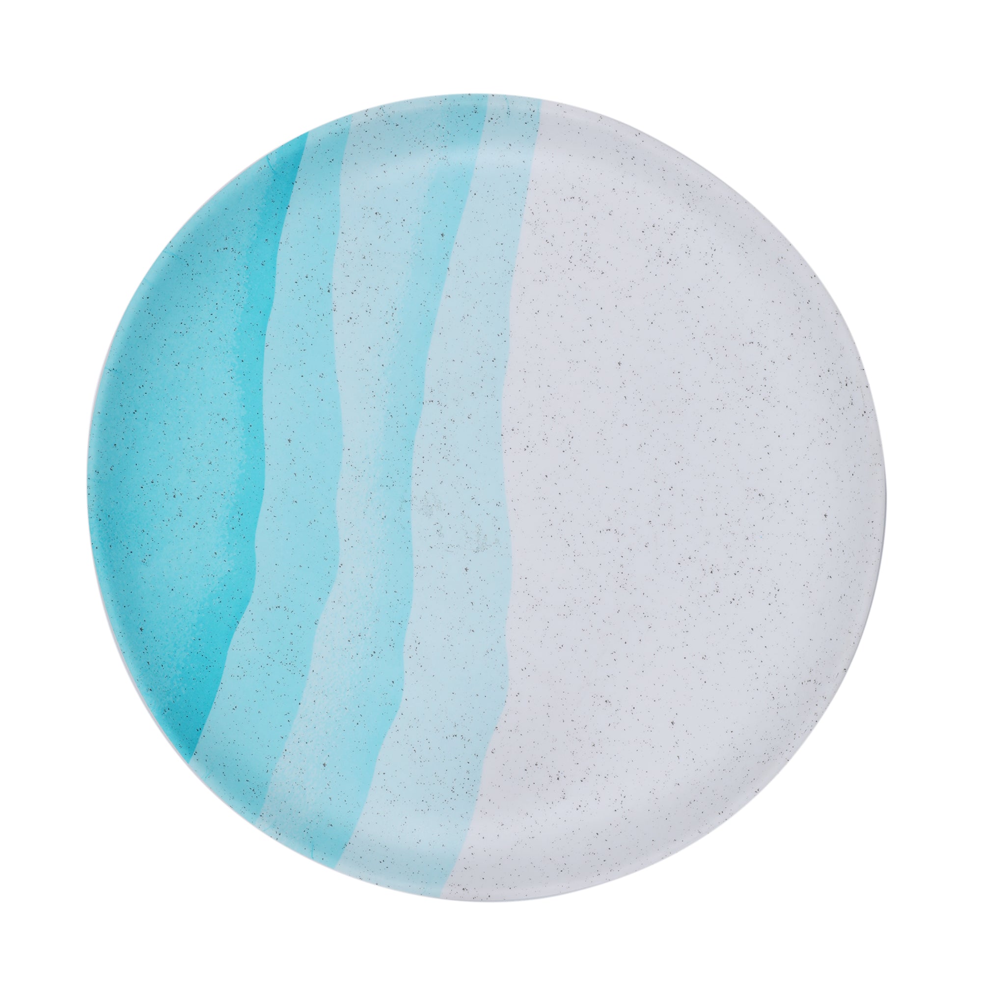 Emilia Melamine Speckles Small Plate in Dusky Blue Colour