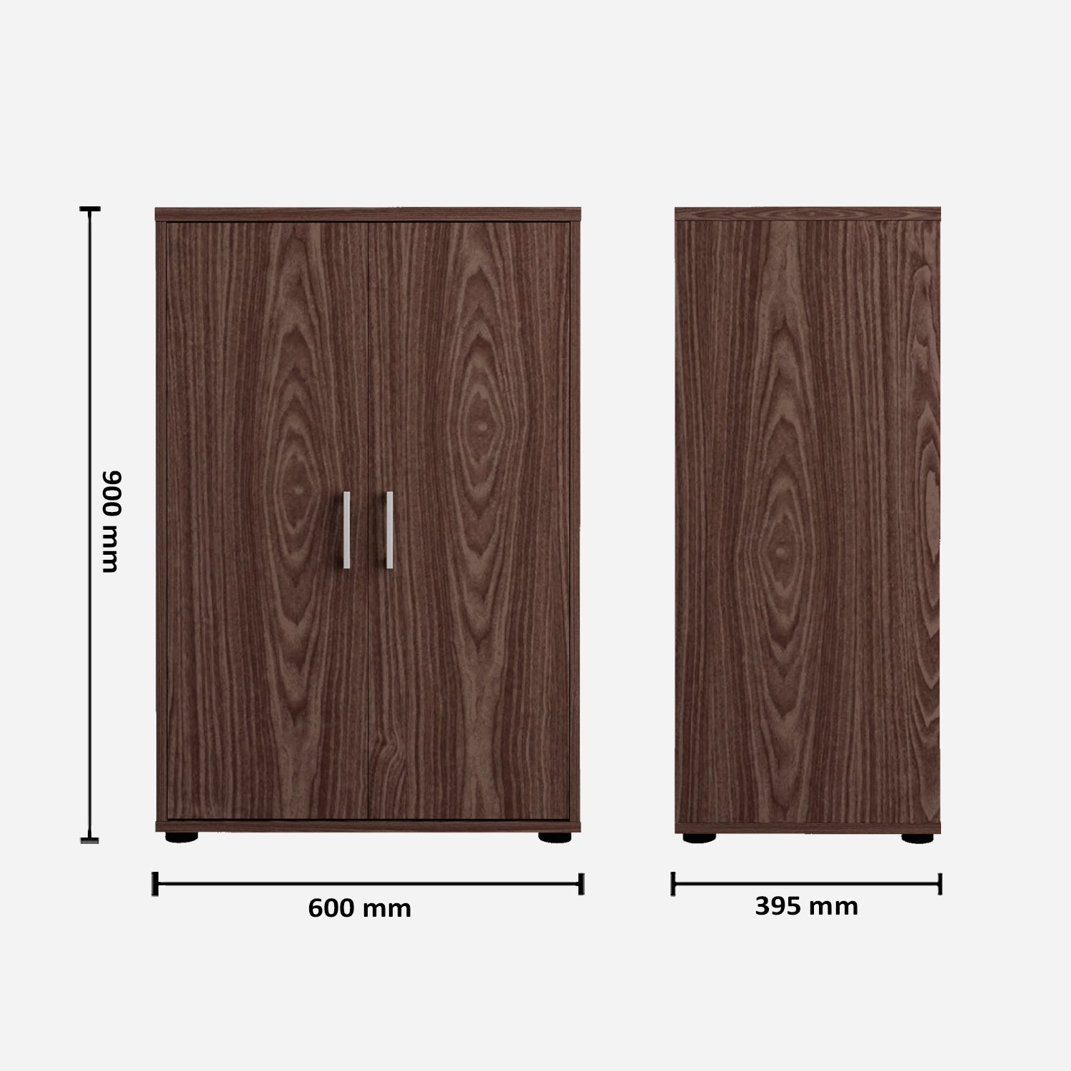 Henley Engineered Wood Multipurpose Cabinet in Walnut Colour