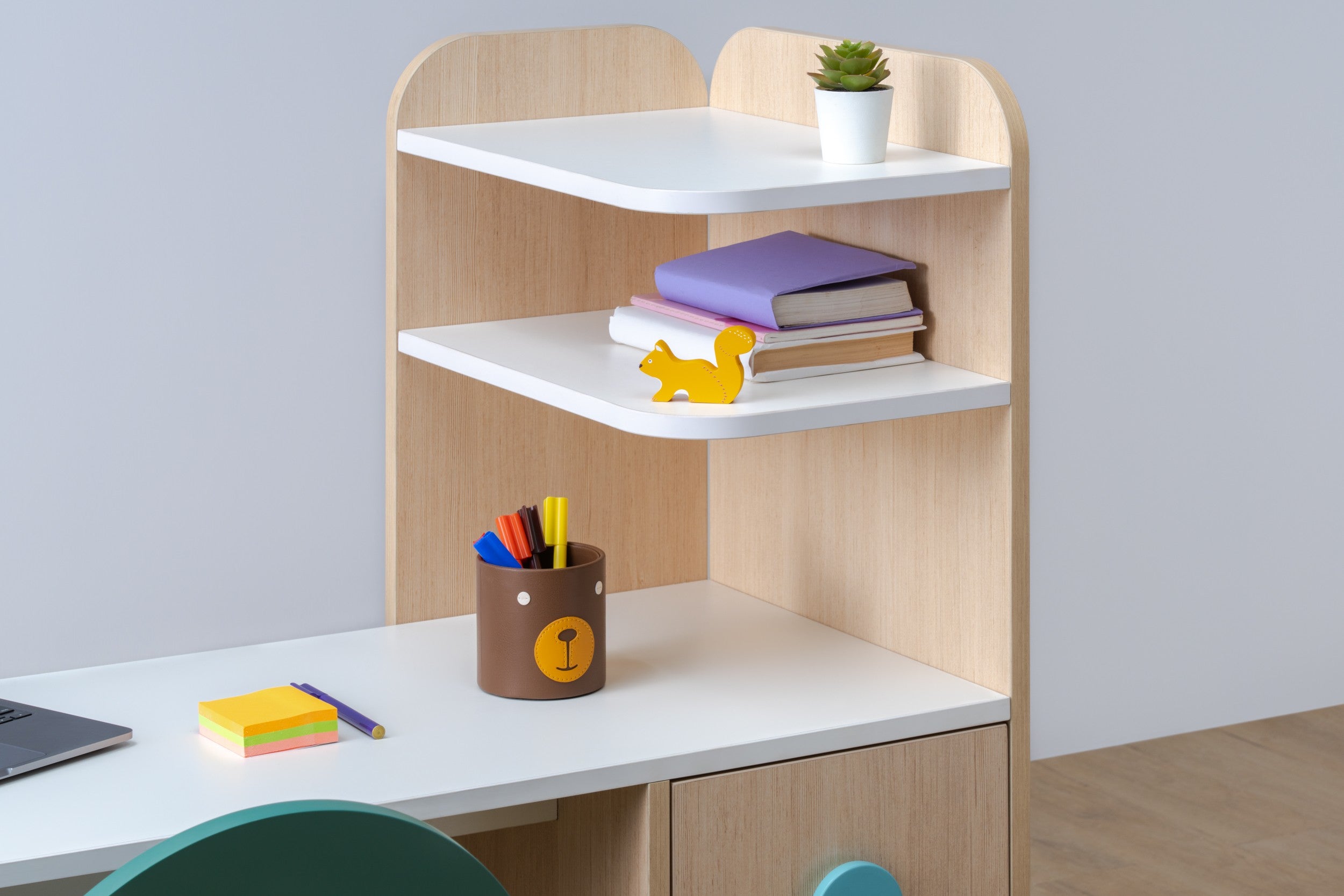 Infinity  Study Desk in Pearly White Colour