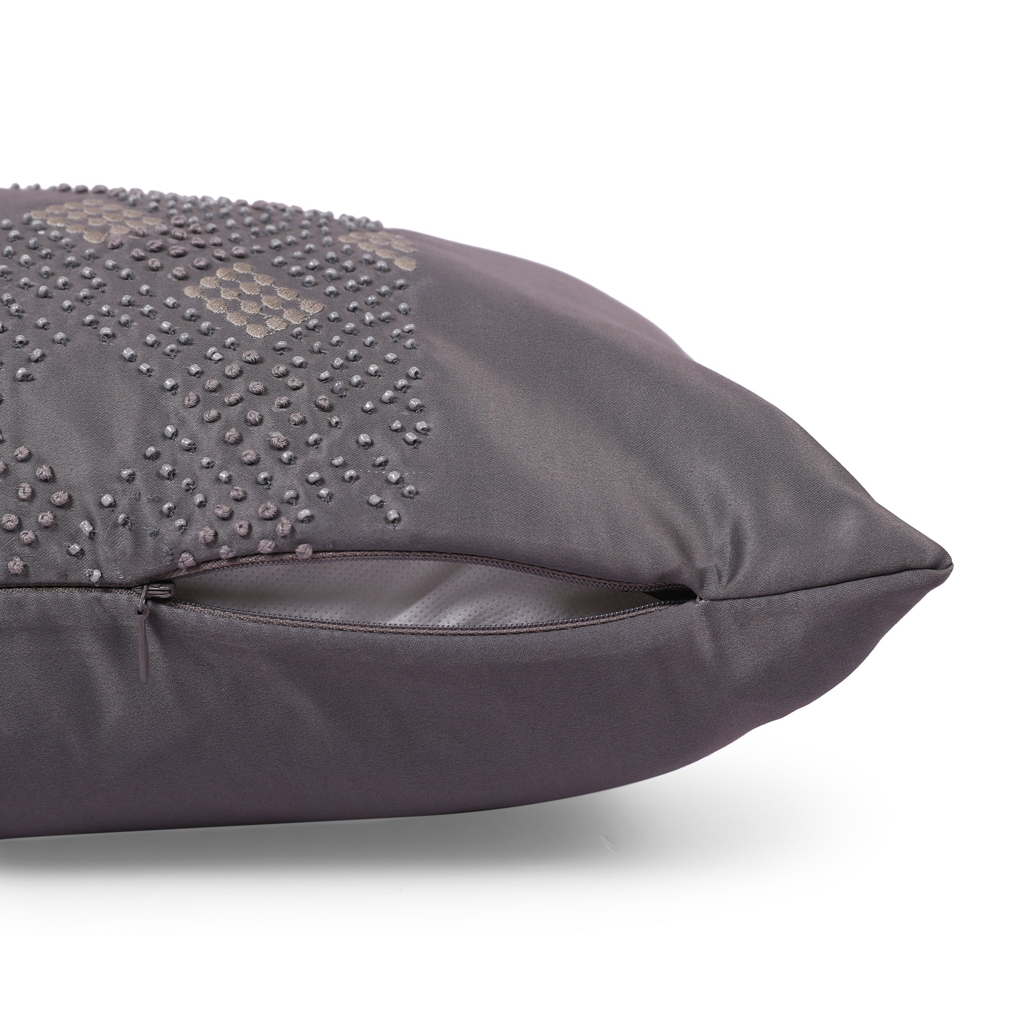 Swarna Cushion Cover Grey, 30x50cm