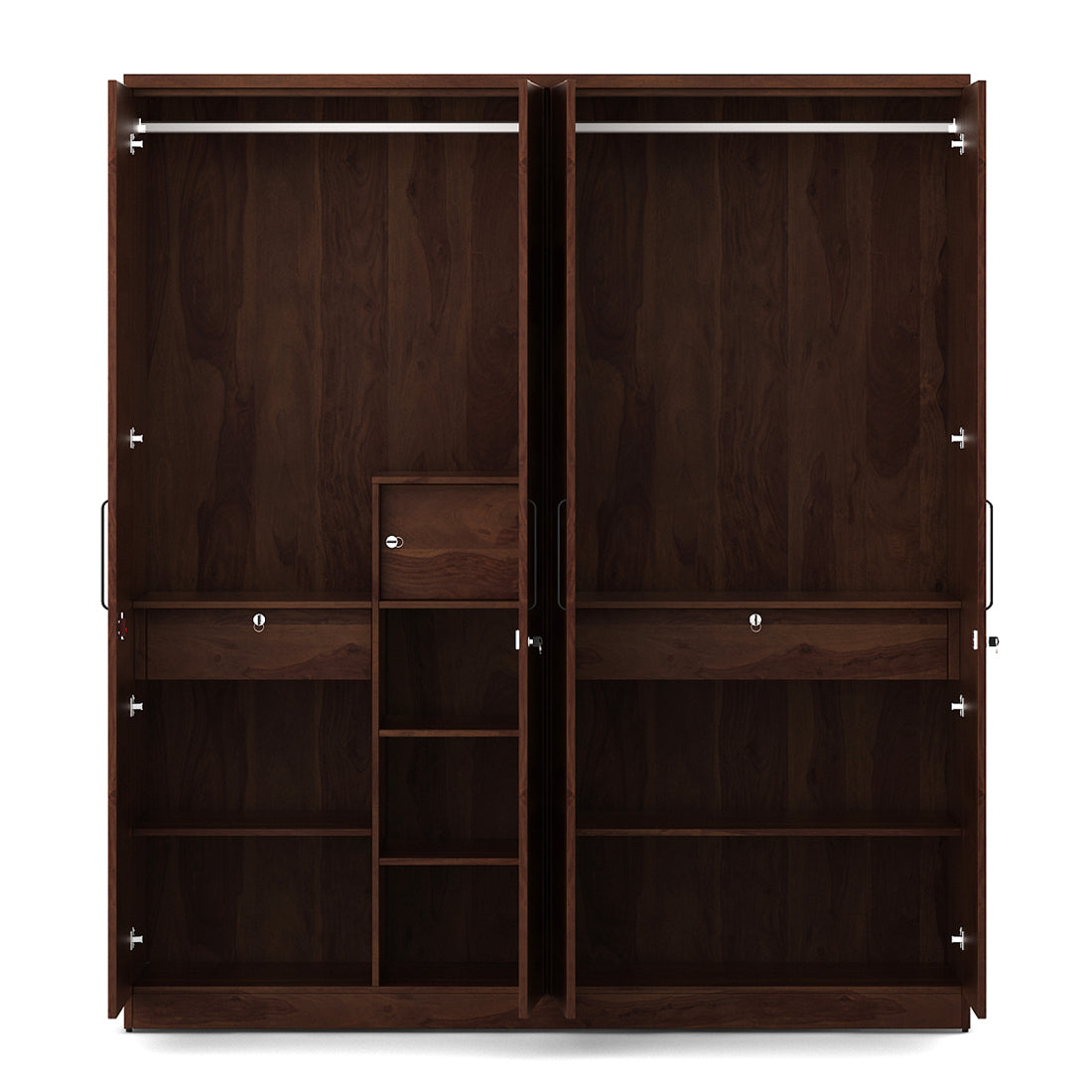 Antwerp  Four Door Wardrobe in Sheesham Colour