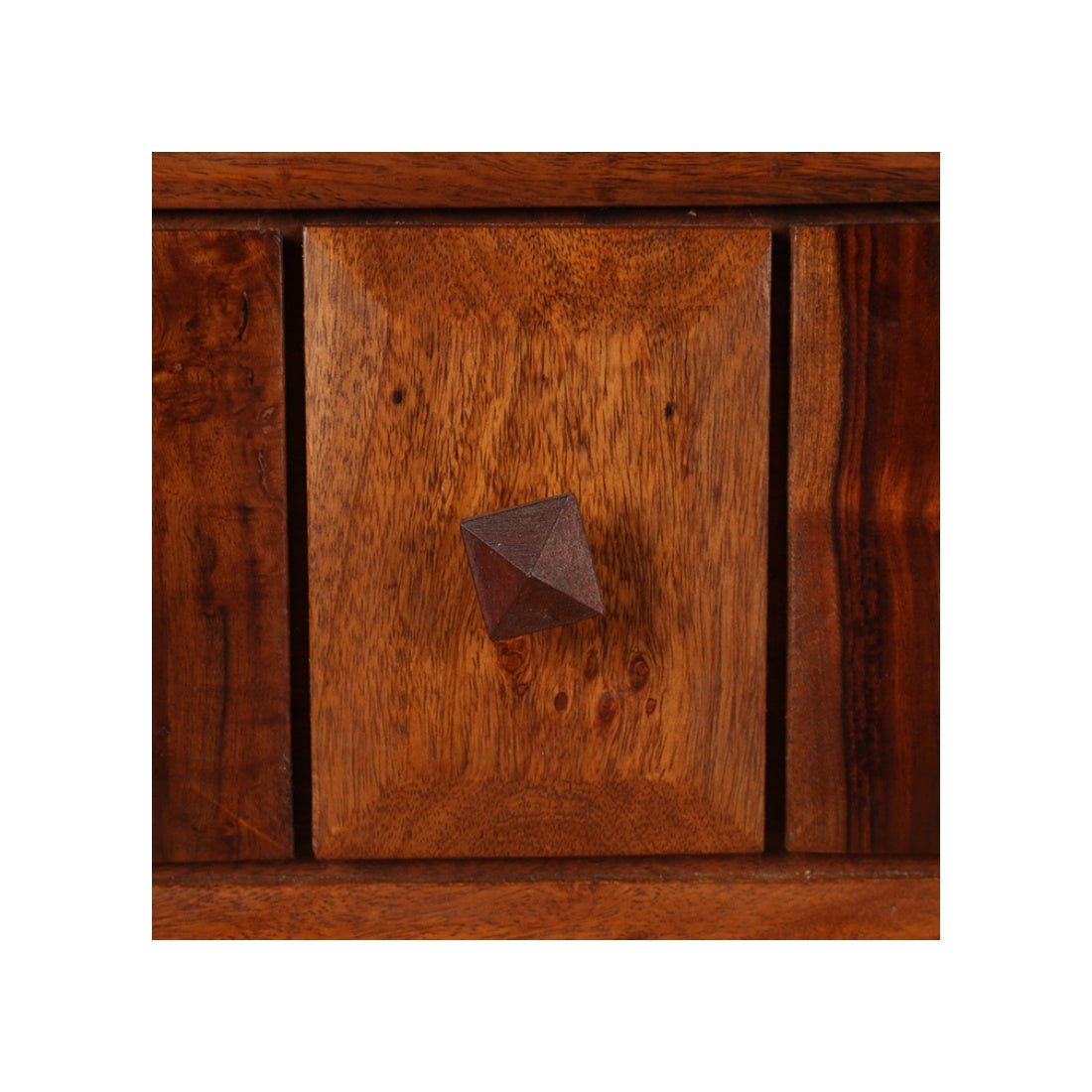 Woodrow Sheesham Wood(Rosewood) Night Stand in Honey Colour