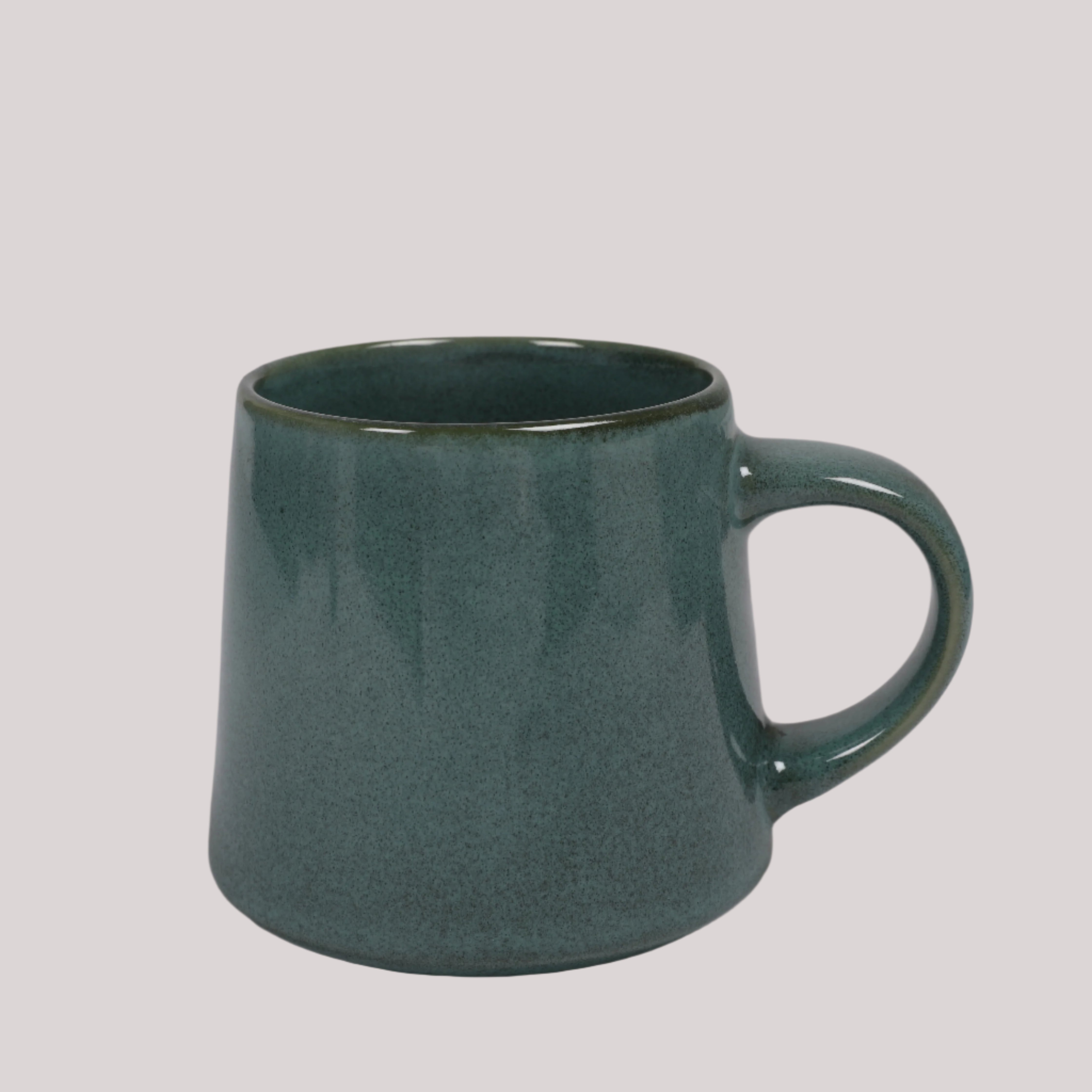 Living Essence Stoneware Mug Green 450ml Set of 2Pcs