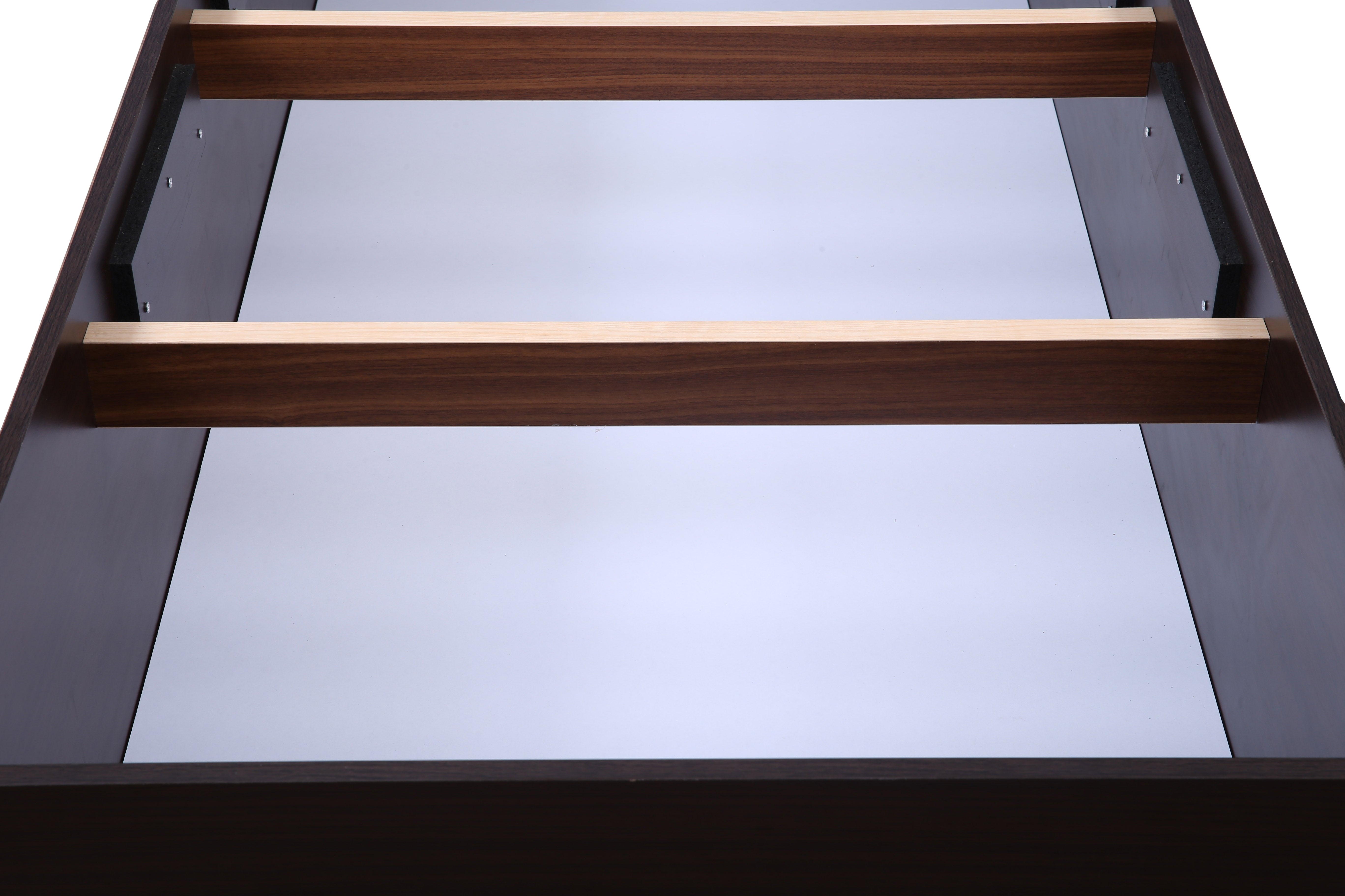 Ria Single bed with Box storage in Walnut Colour
