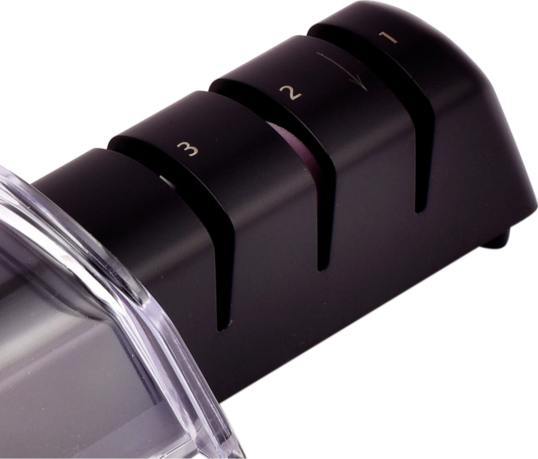 Seki Magoroku Diamond & Ceramic Sharpner Stainless steel Ceramic Knife Sharpner in Black Colour