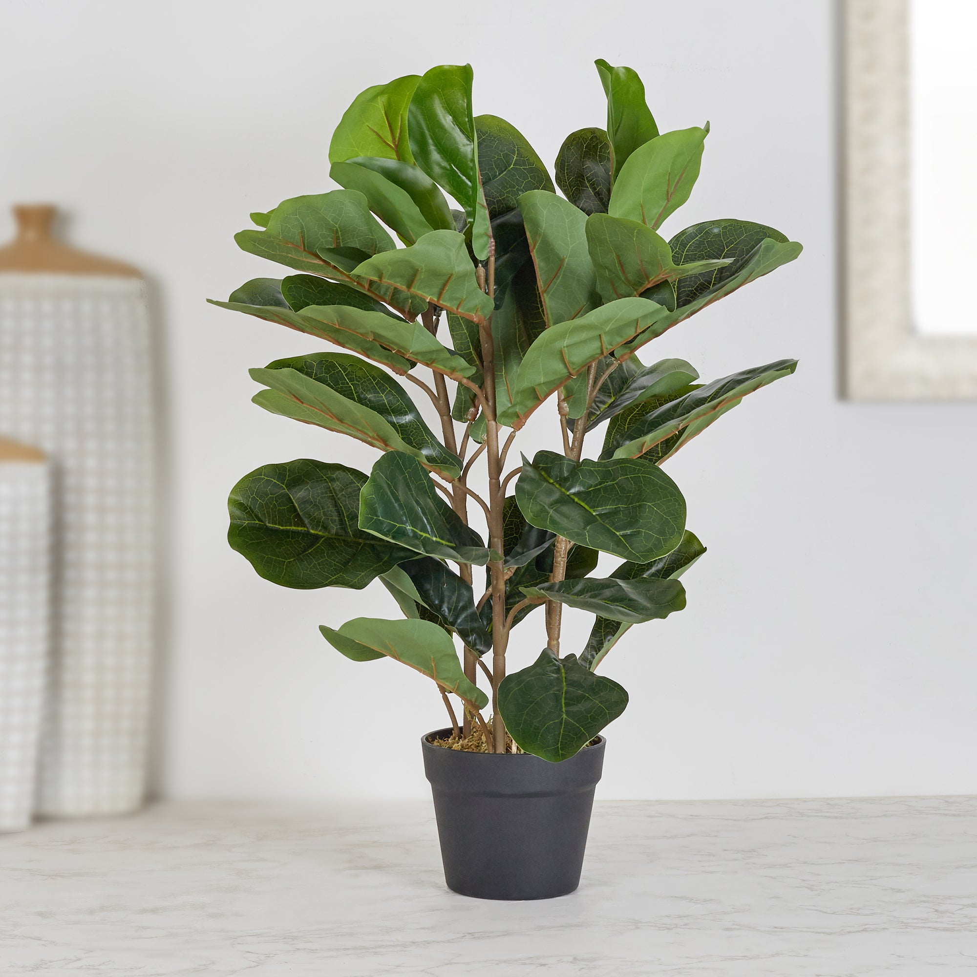 Ilana  Artificial Fiddle Potted Plant 70Cm in Green Colour