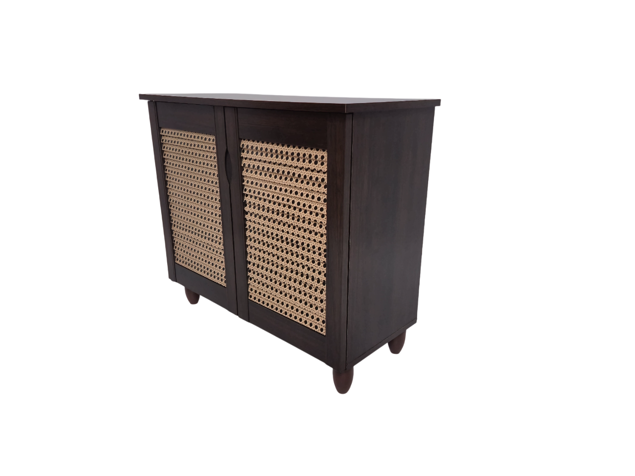 Kaira 2 Door Shoe Rack in Wenge Colour