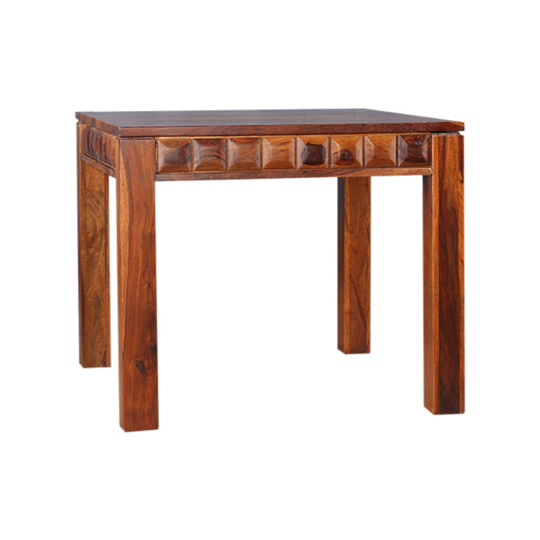 Woodrow Sheesham Wood(Rosewood) 4 Seater Dining Table in Honey Colour
