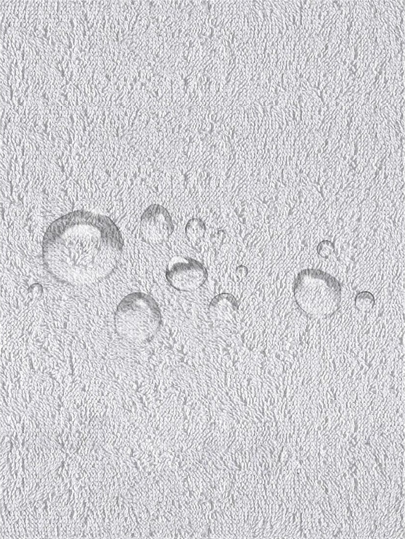 Cool Sheild Cotton Single Mattress Protector 182X91X25 Cm Antibacterial in White Colour