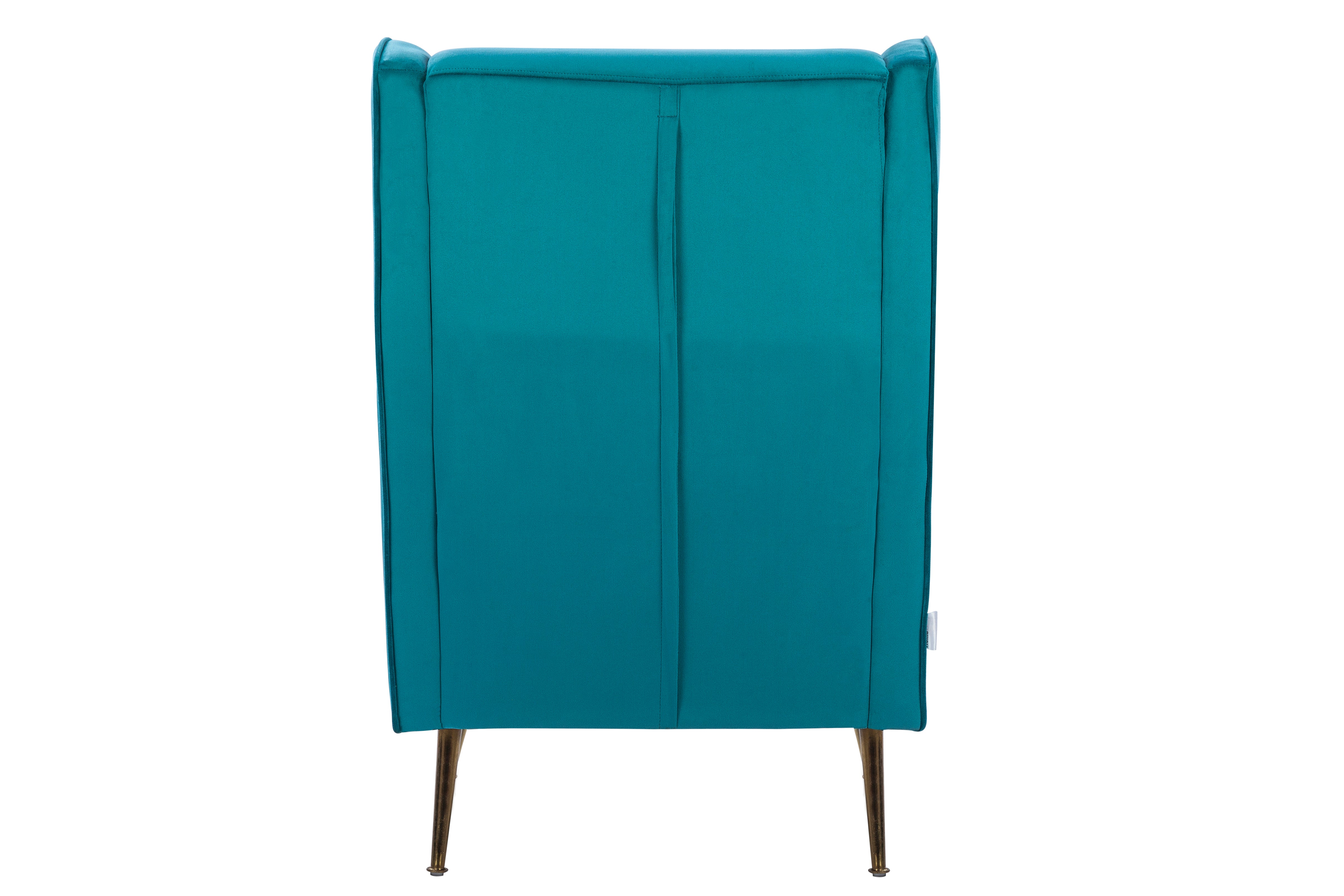 Charm Velvet Arm Chair in Sea Green Colour