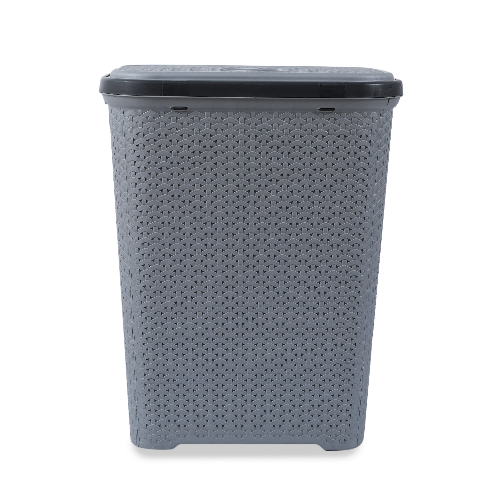 Elegance Plastic Laundry Basket 55 Ltr in Grey Colour