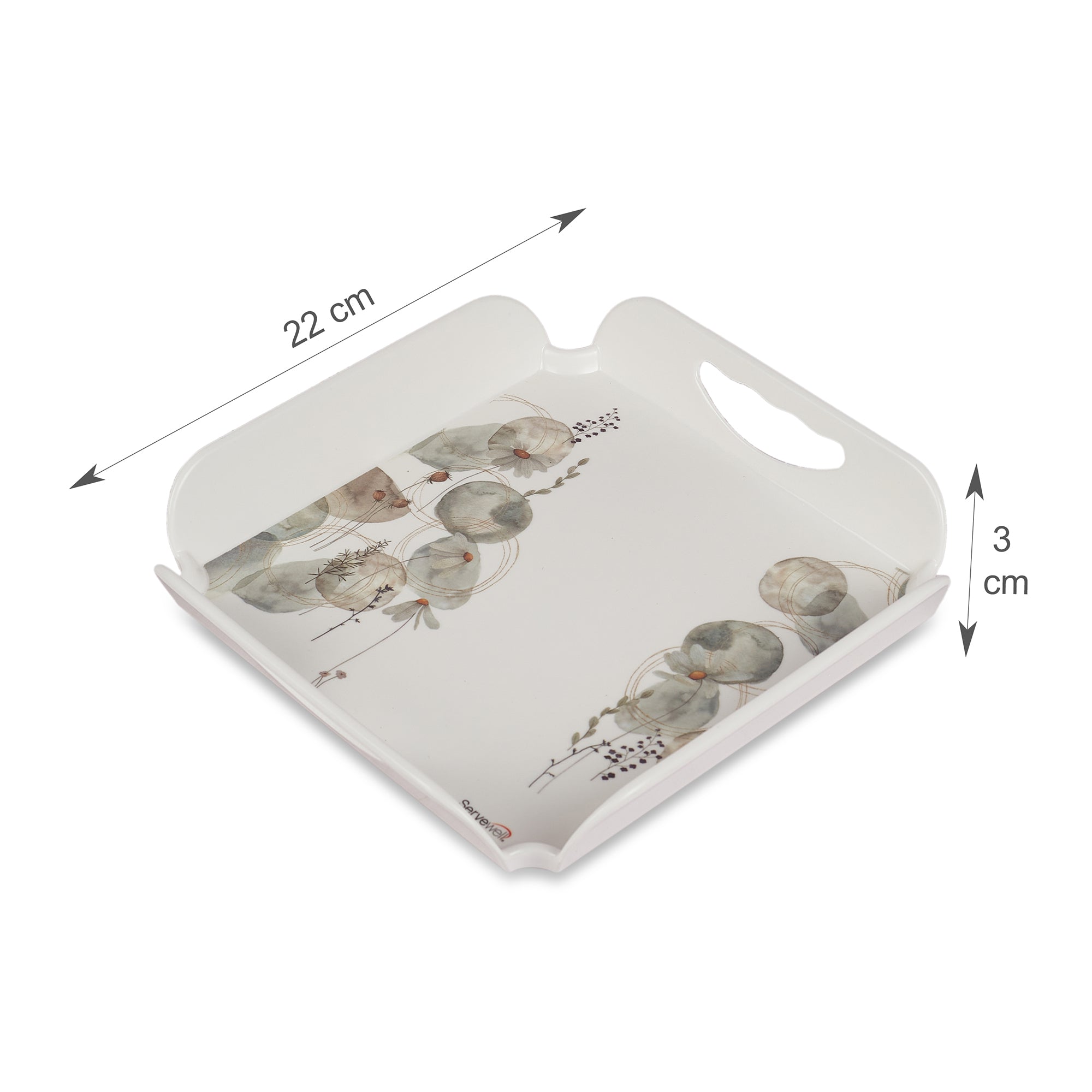 Zinnea Melamine Serving Set of 5 in Multi Colour by Servewell
