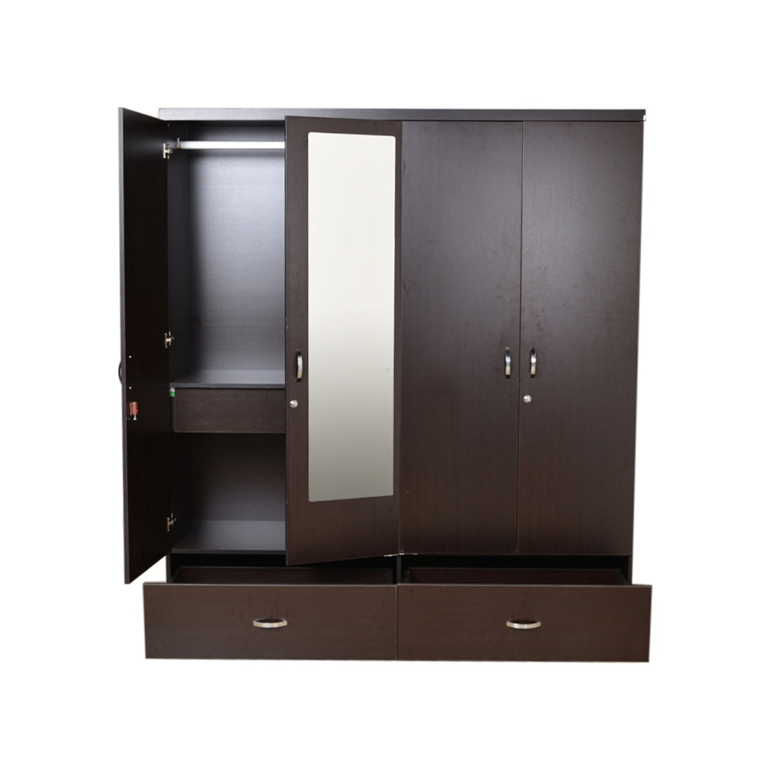 Utsav 4 door wardrobe in Wenge Colour