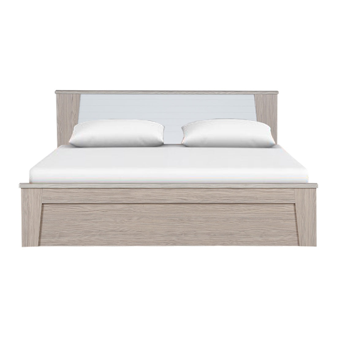 Ambra King Bed with Box storage in Oak Colour