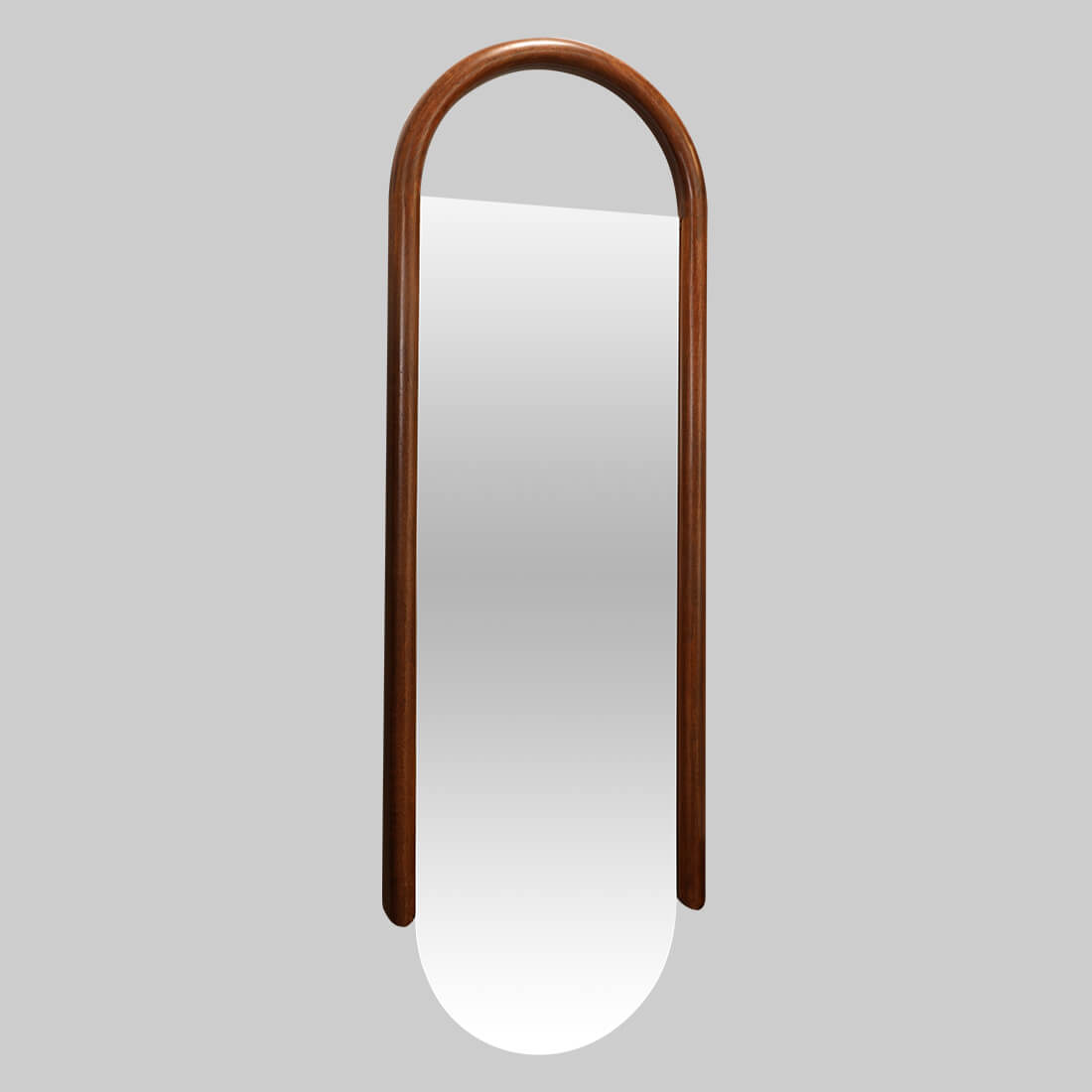 Serenity  Accent Mirror in Walnut Colour