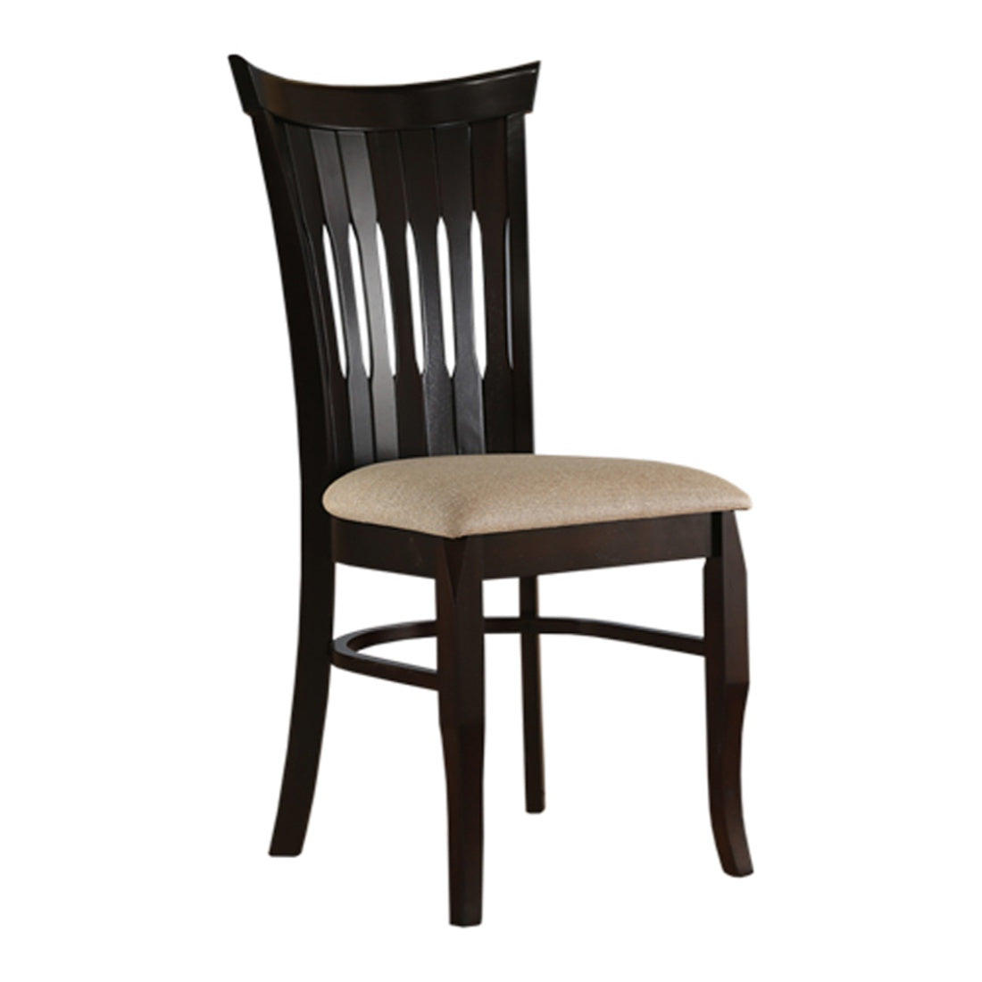 Cardiff Solidwood Dining Chair Set of 2 in Expresso Colour