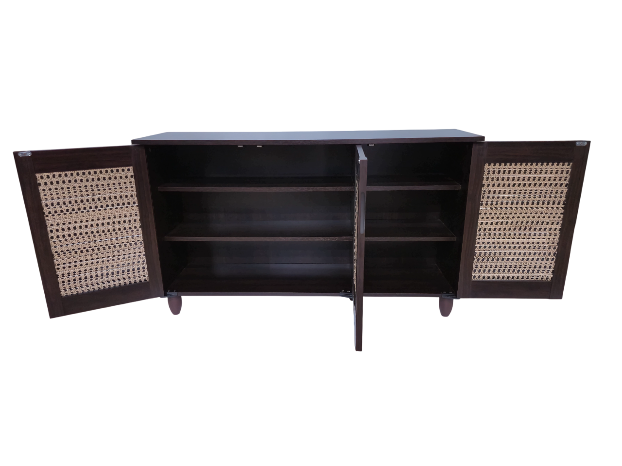 Cyra 3 Door Shoe Rack in Wenge Colour