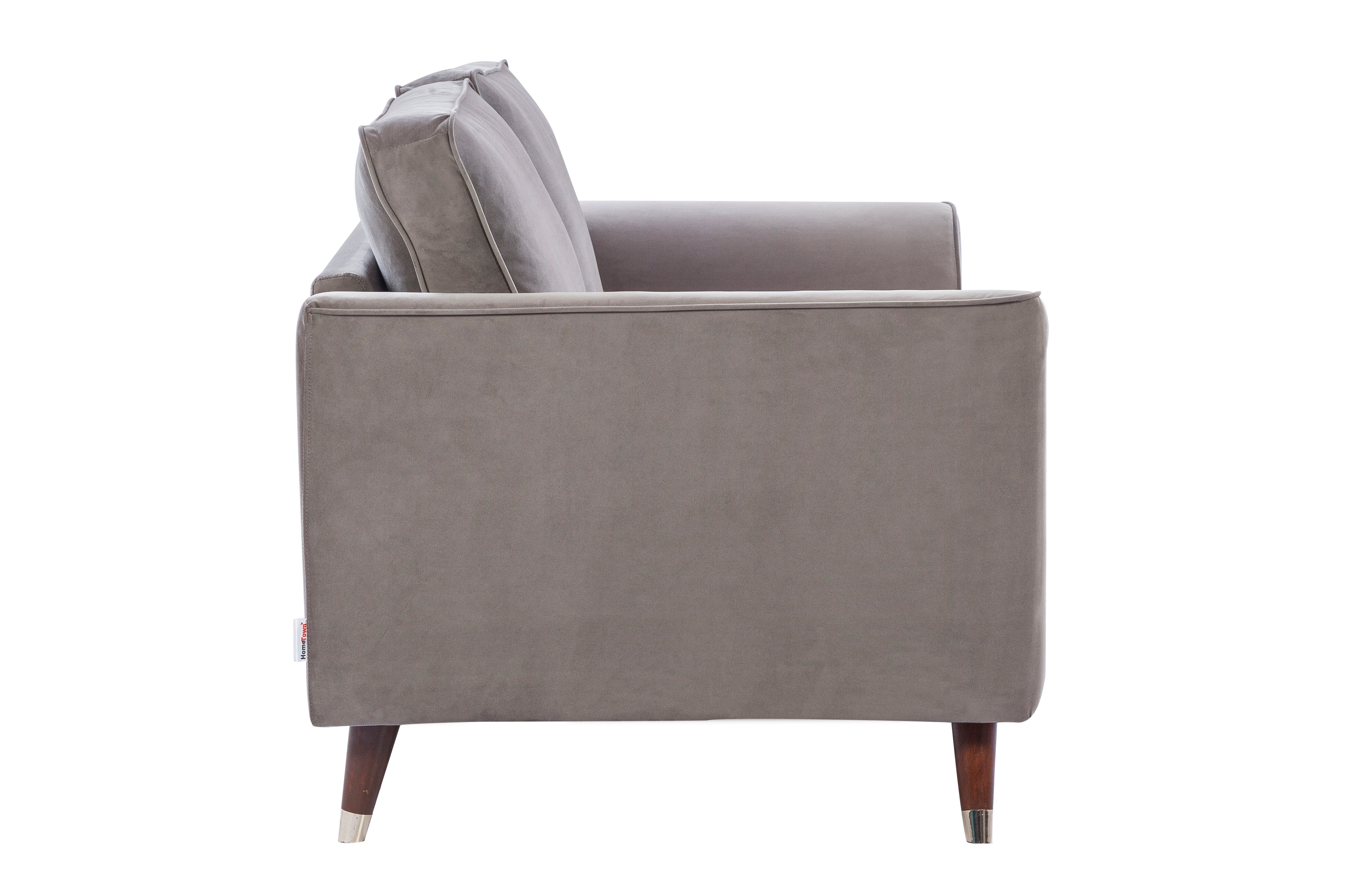 Magnific Velvet Two Seater Sofa in Dark Grey Colour