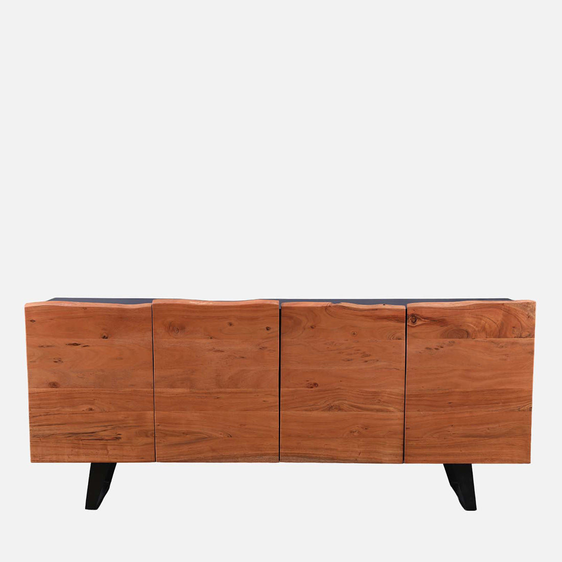 Arduous Acacia Wood Four Door Sideboard in Natural Colour