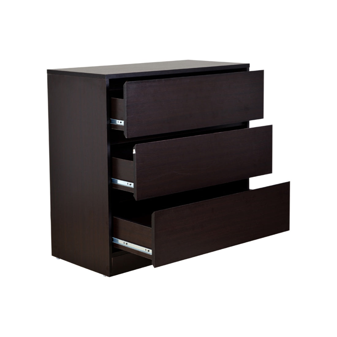 Basic Chest of 3 Drawer in Wenge Colour