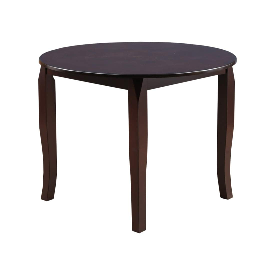 Cardiff Rubber Wood Four Seater Dining Table in Expresso Colour