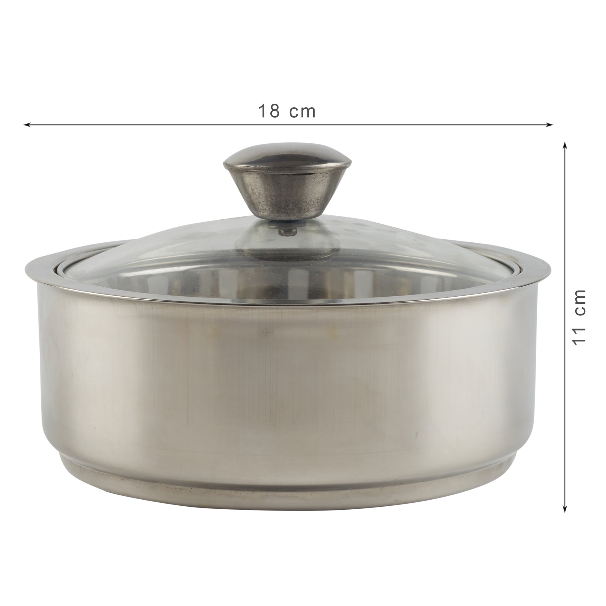 Sapphire Double Wall Insulated Stainless Steel Meal Serve Combo Set of 3 in Silver Colour