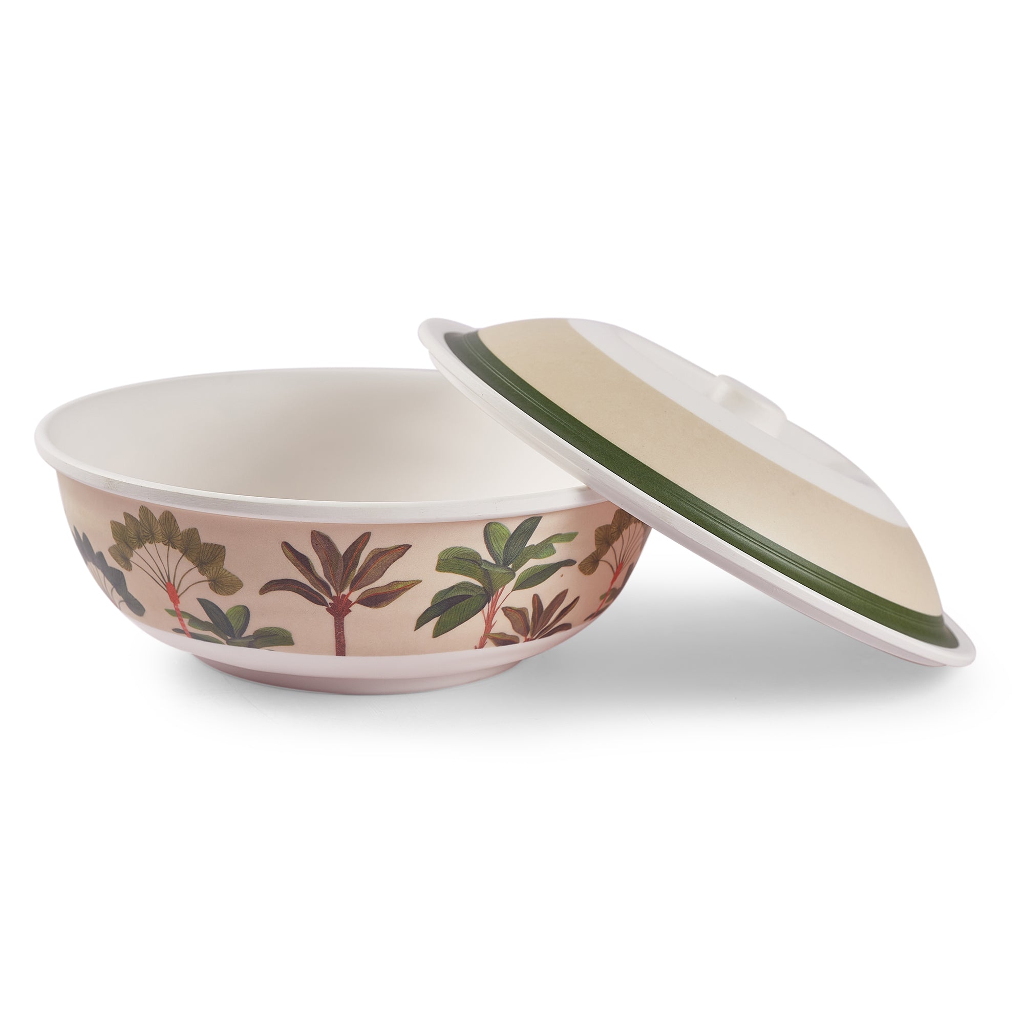 Oasis Melamine Serving Bowl with Lid in Multi Colour