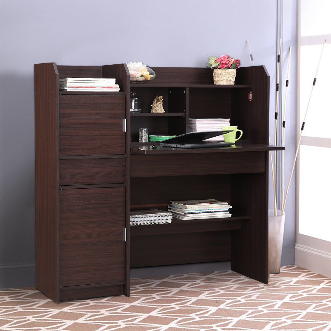 Florence Study Table in Honey Colour